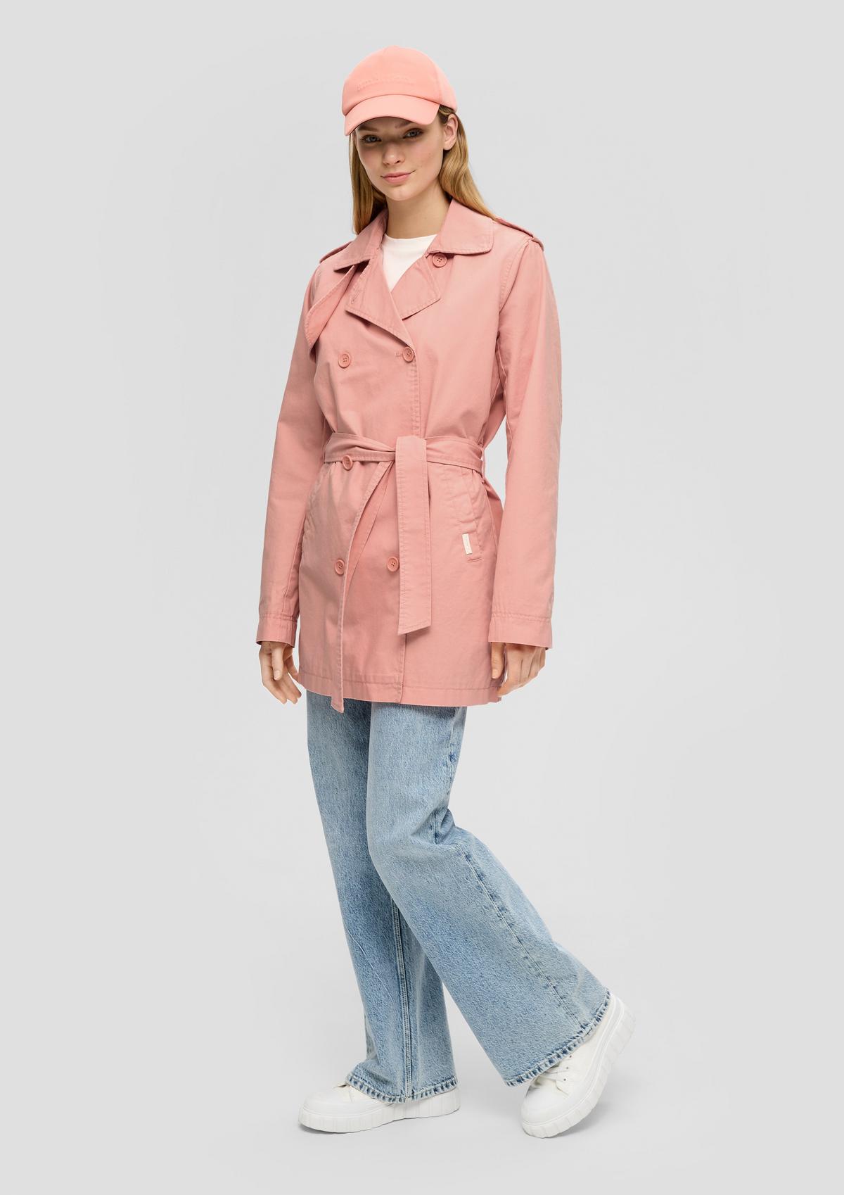 s.Oliver Trench coat with a tie-around belt
