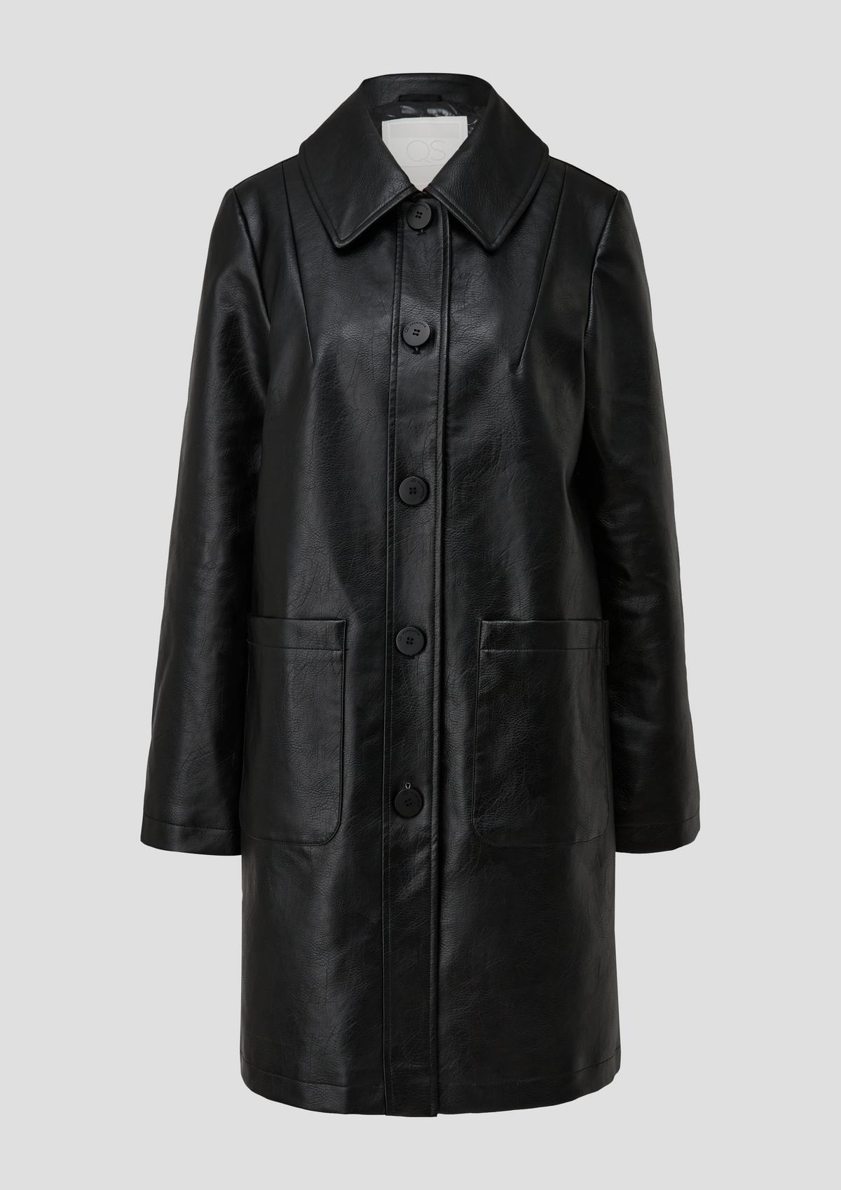 s.Oliver Faux leather coat