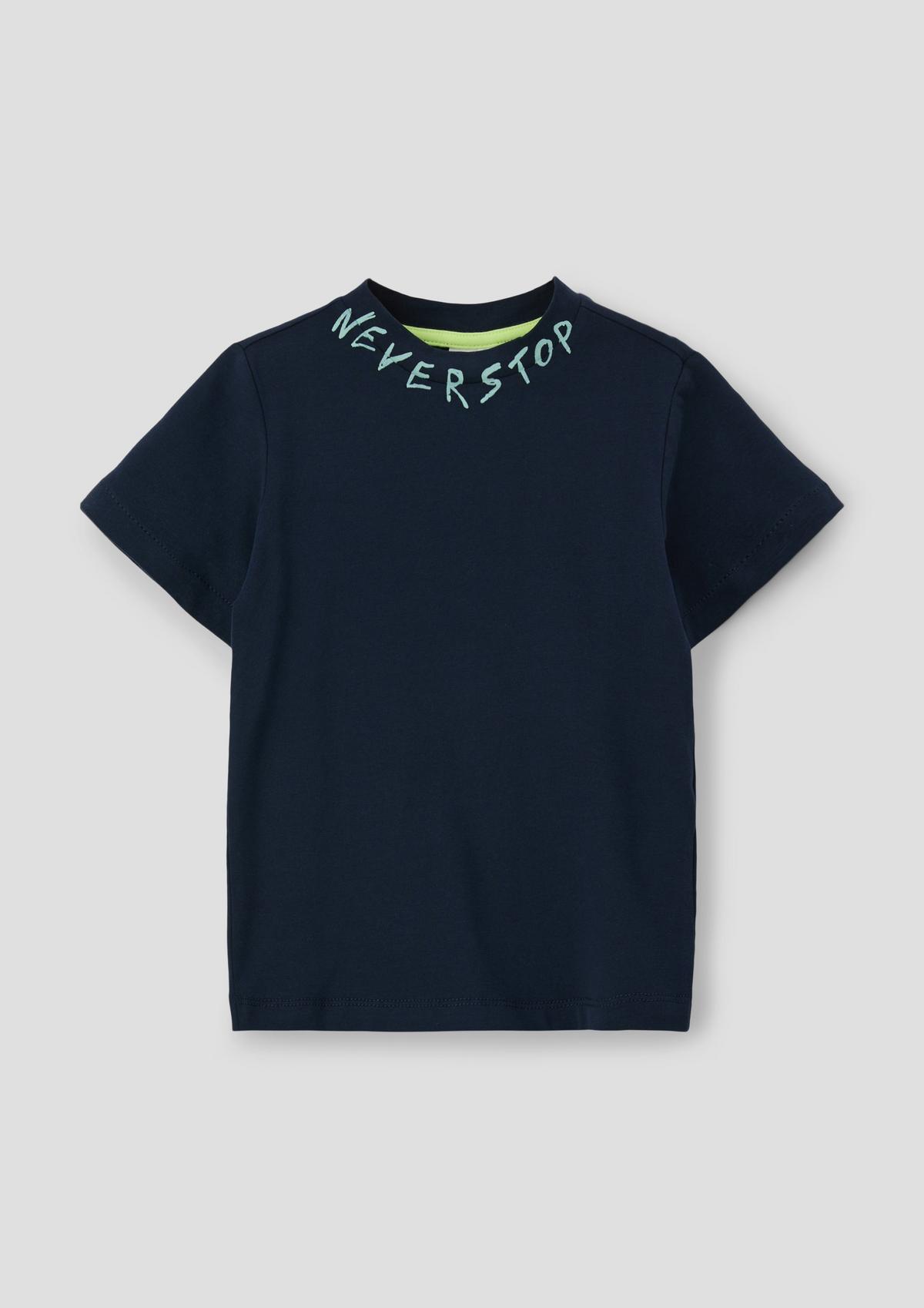 s.Oliver T-shirt van jersey met print aan de achterkant