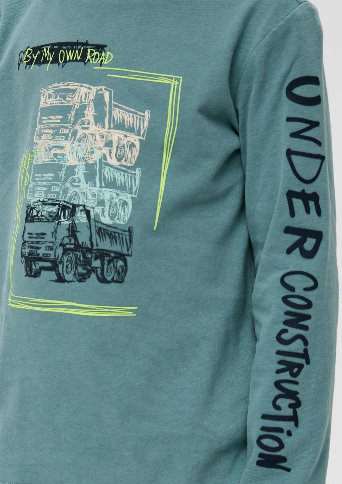 s.Oliver T-shirt manches longues à impression engommée