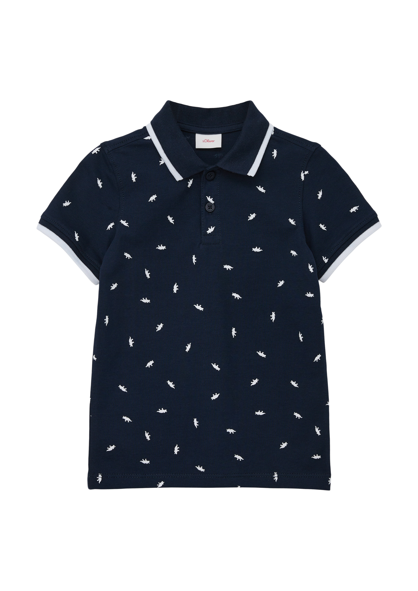 s.Oliver - Poloshirt mit Kontrastdetails, Kinder, blau