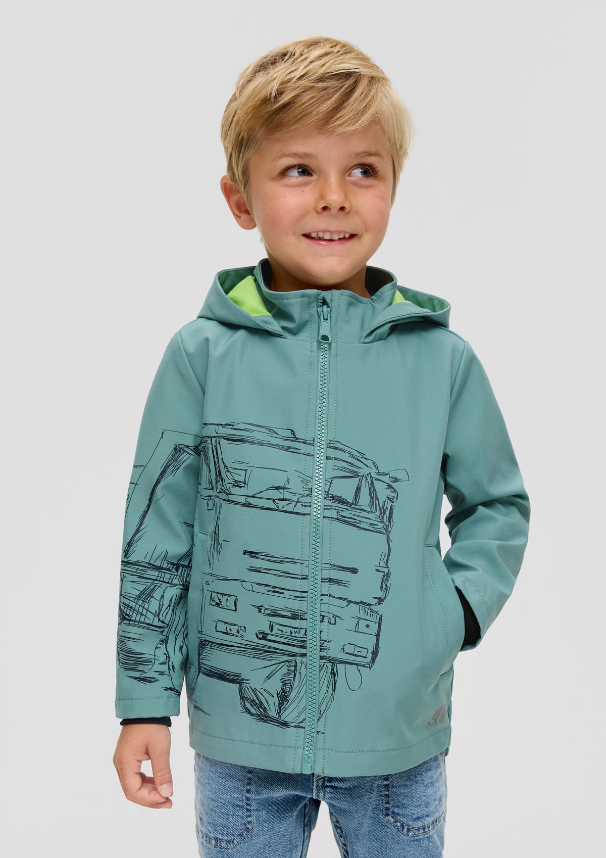 Softshell jacket with a jersey lining