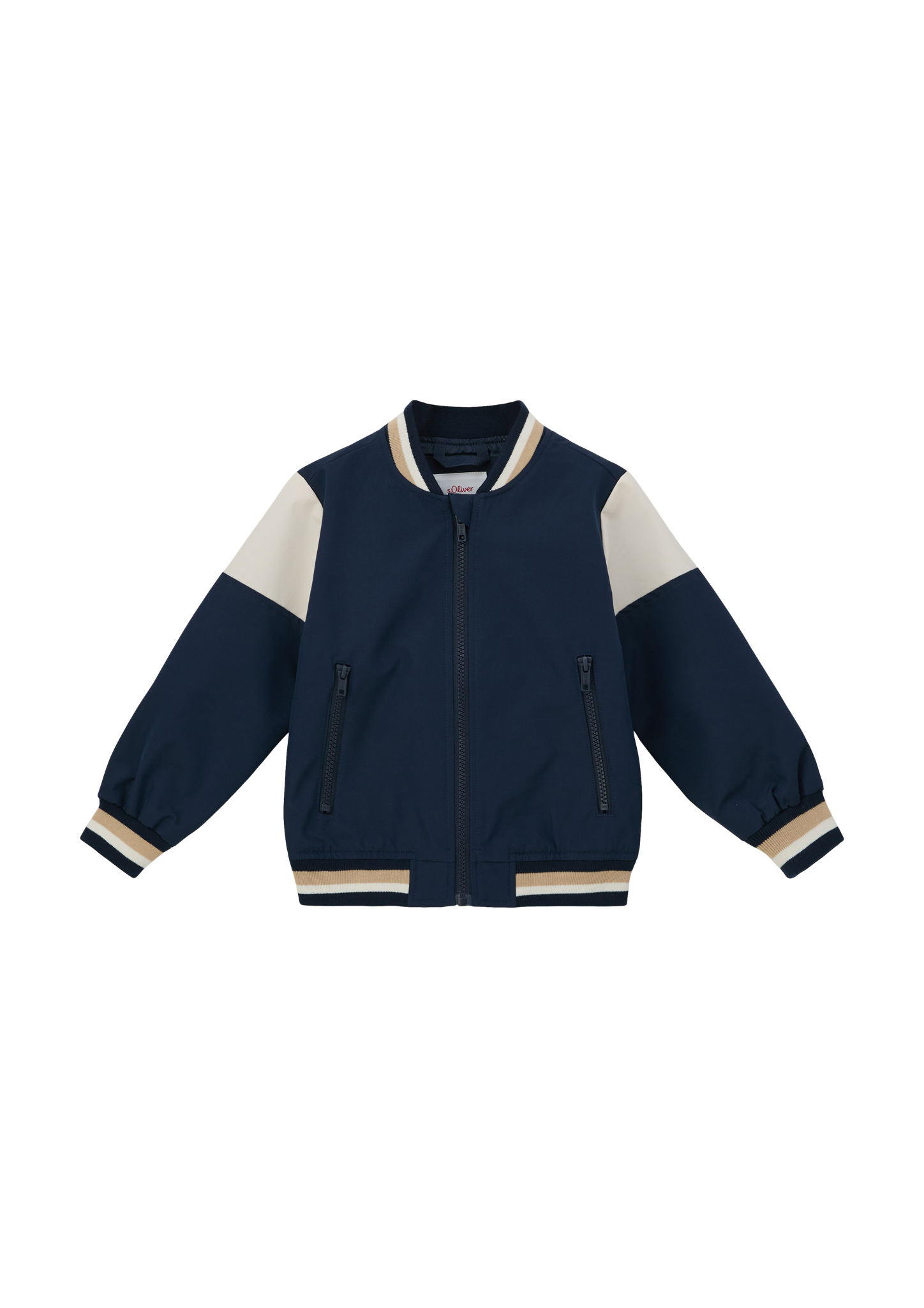 s.Oliver - Blouson mit Kontrast-Details, Kinder, blau