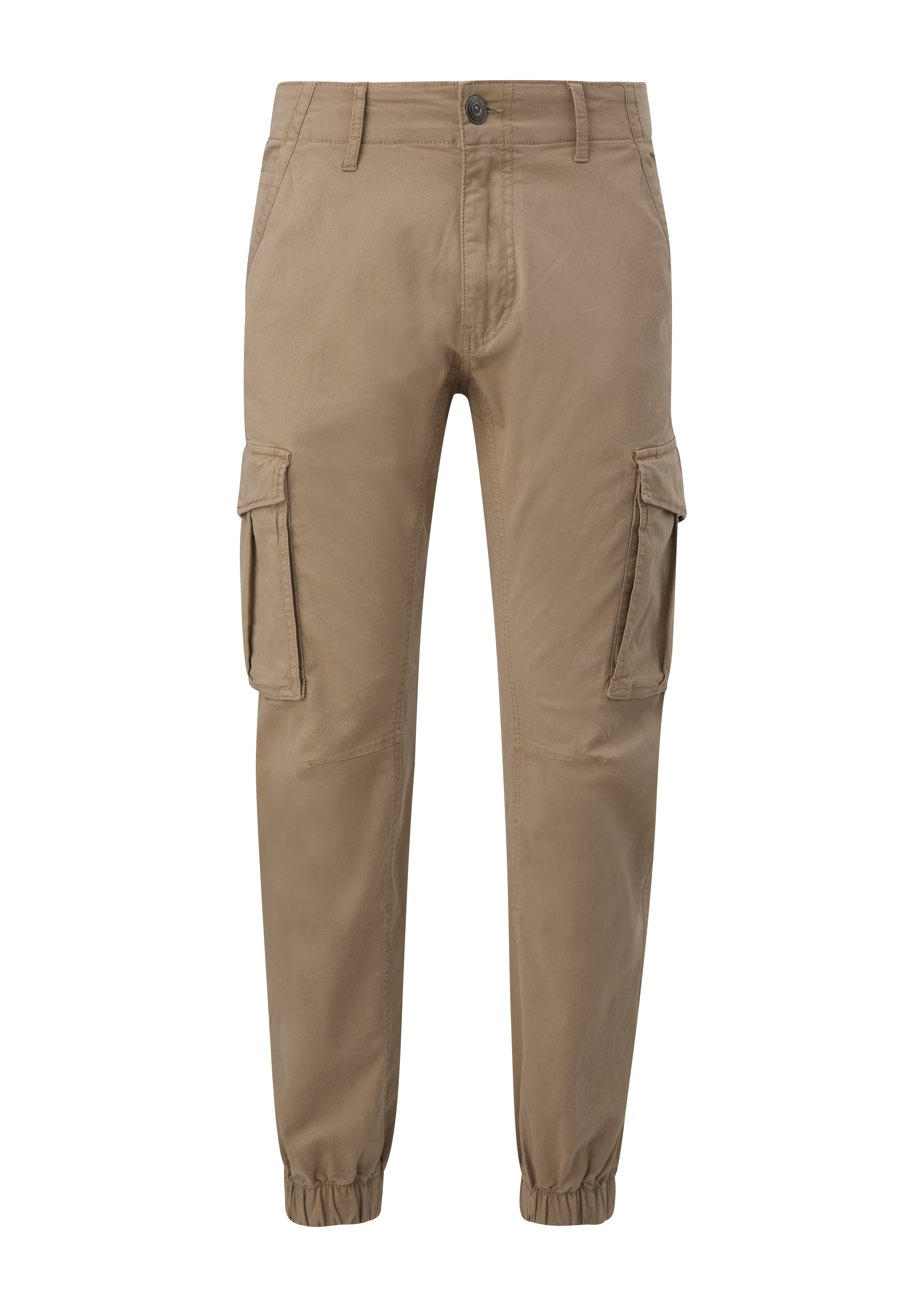 QS - Slim: Cargohose mit Tapered Leg, Herren, braun