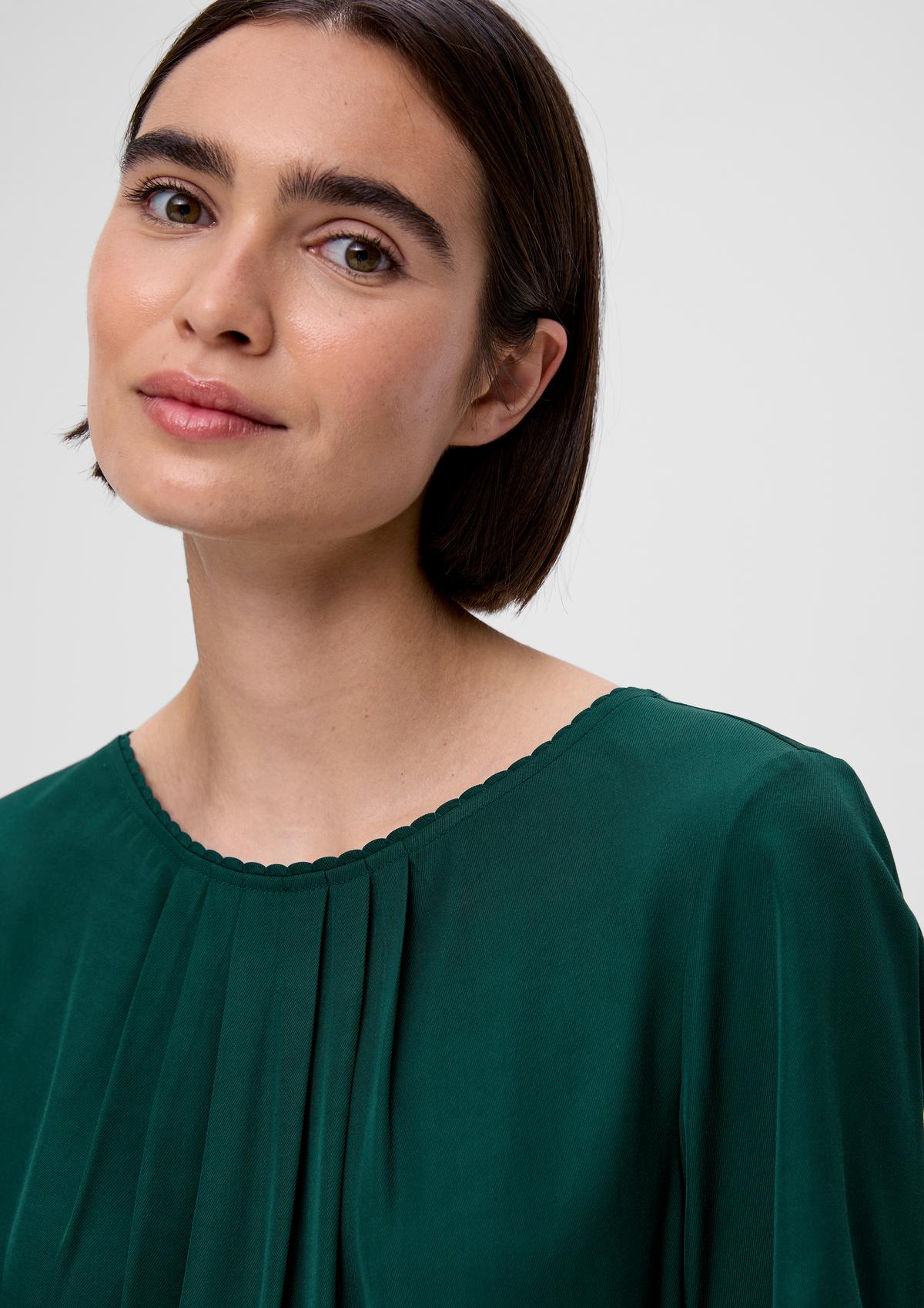 s.Oliver Blouse with pleated detail