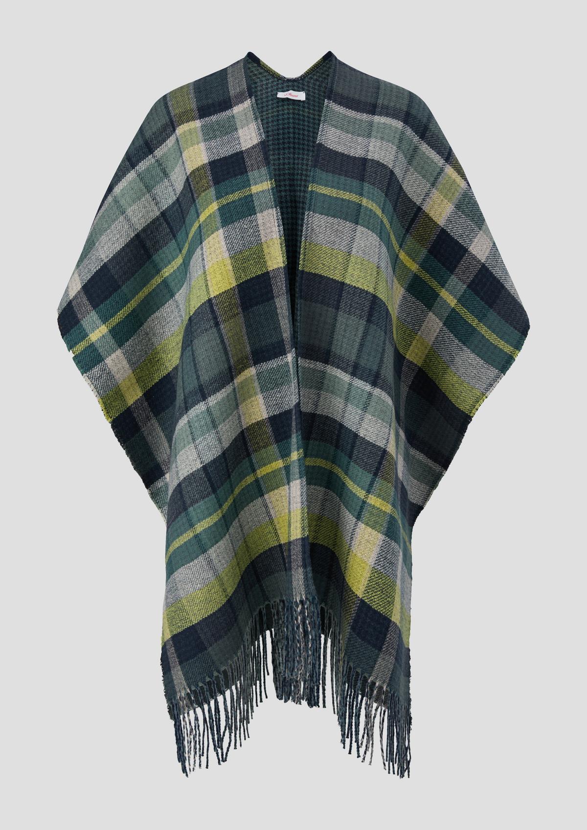 s.Oliver Poncho with fringing