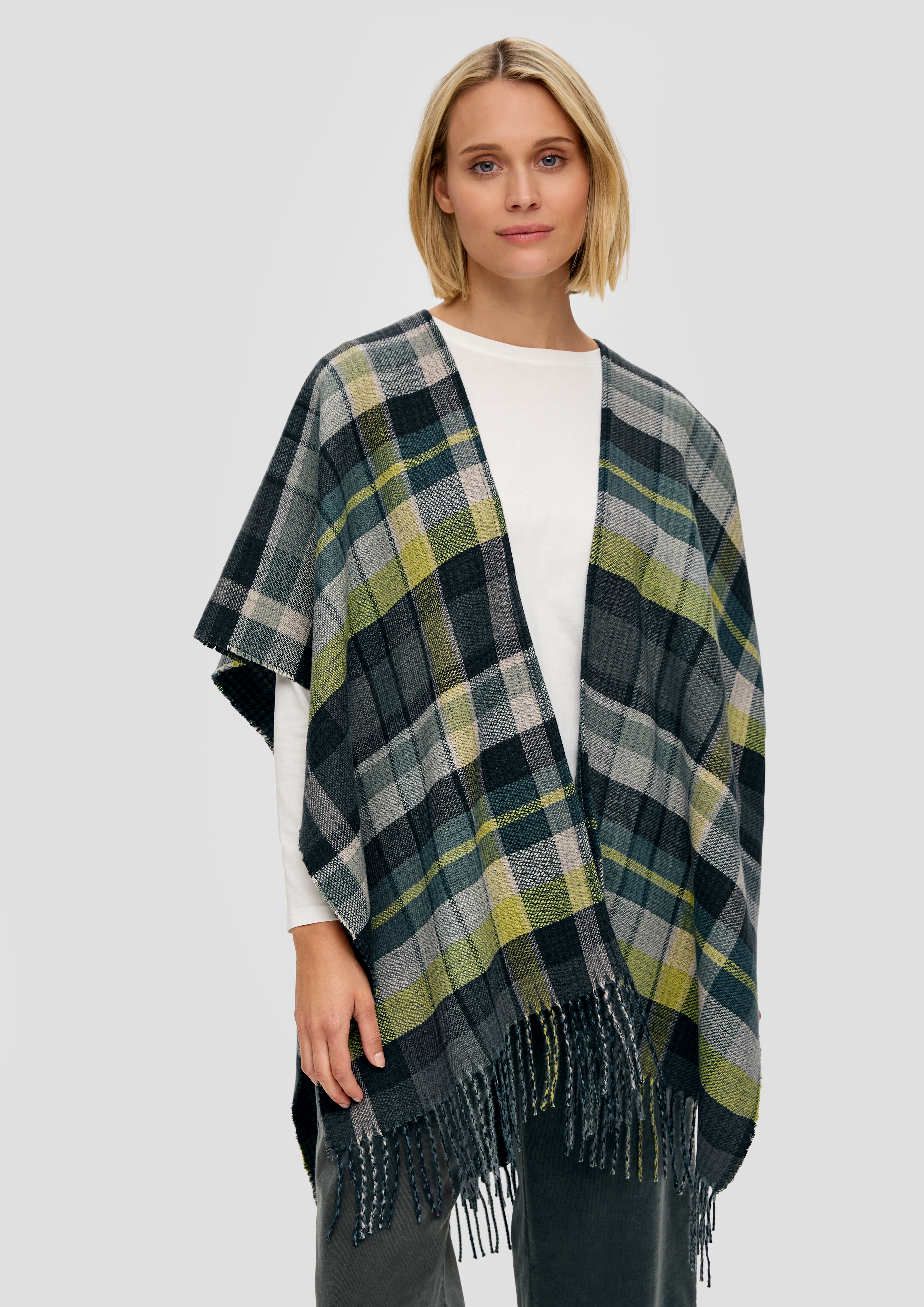 S.Oliver Poncho mit Fransen