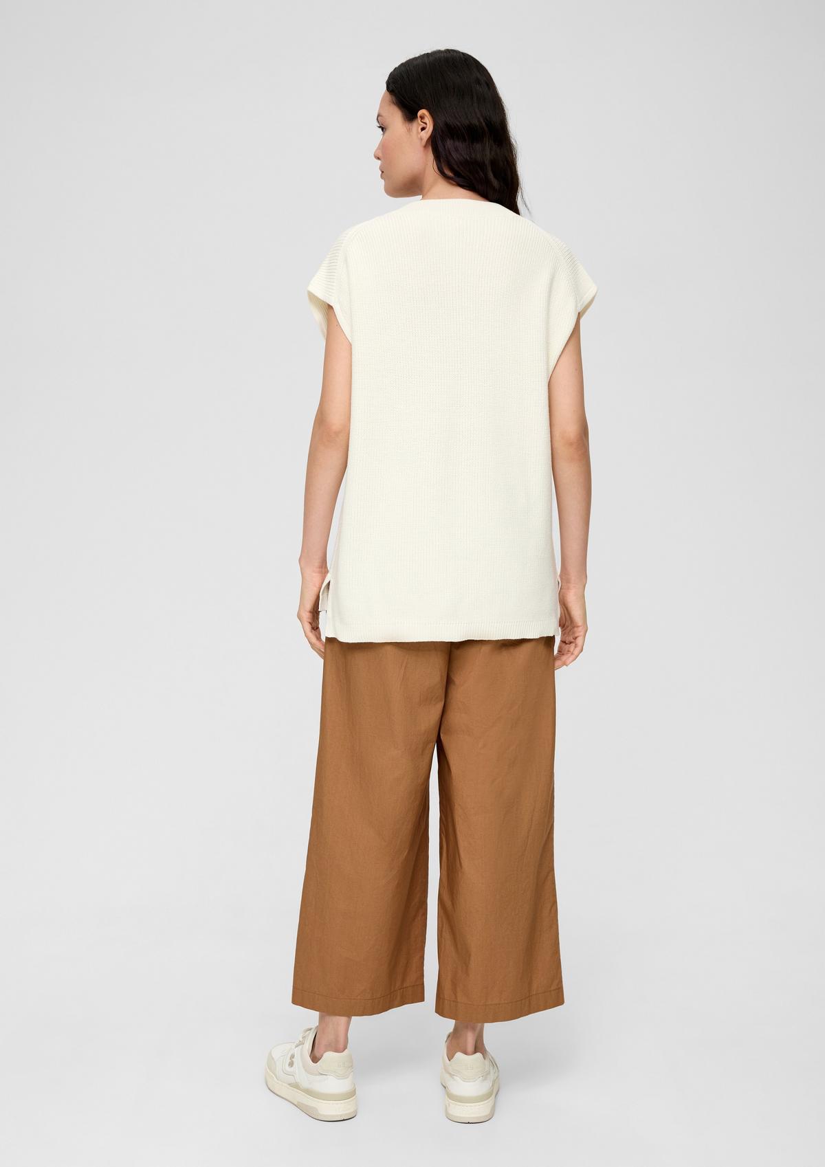 s.Oliver Sleeveless jumper in a cotton blend