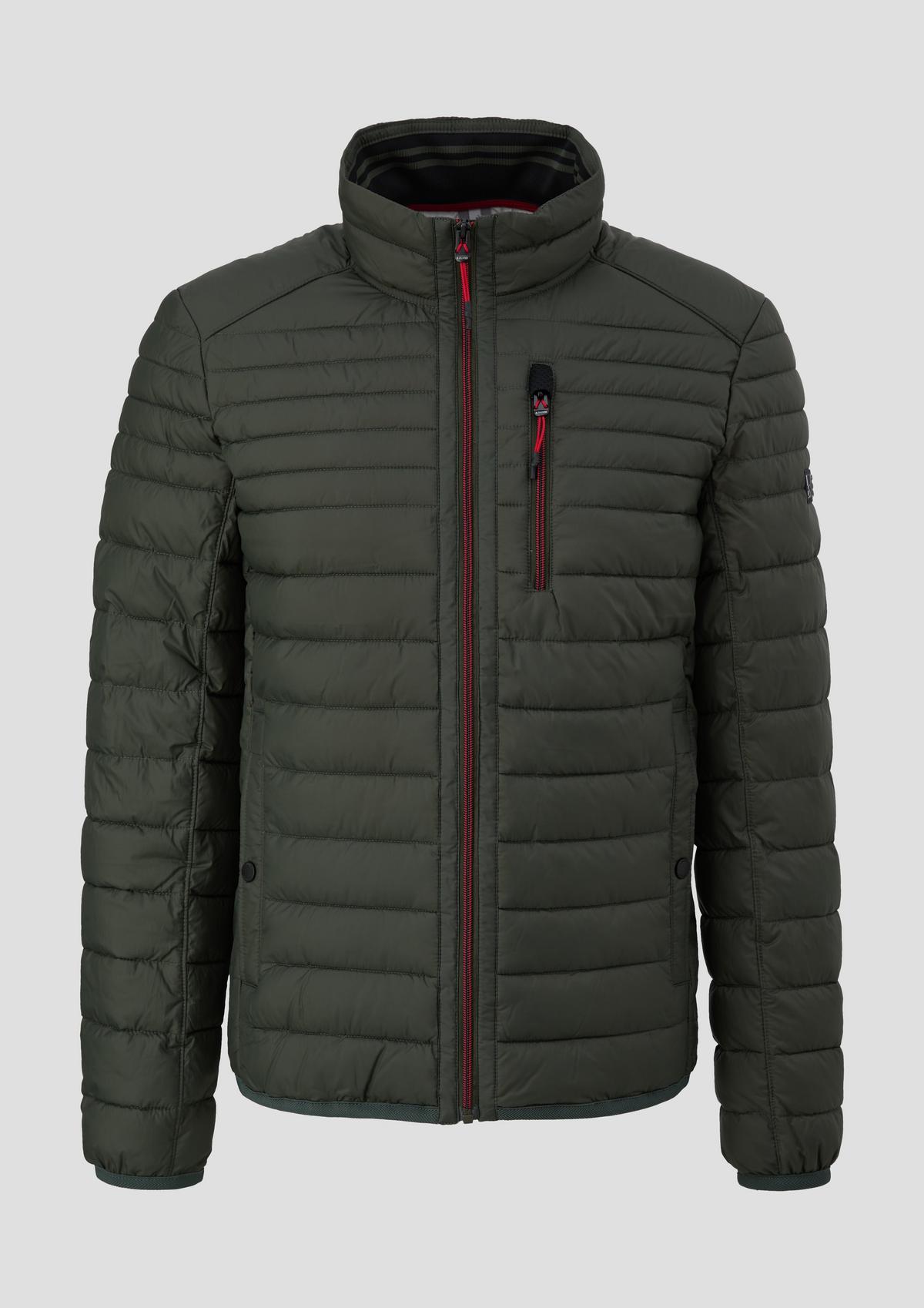 s.Oliver Quilted outdoor jacket with a stand-up collar