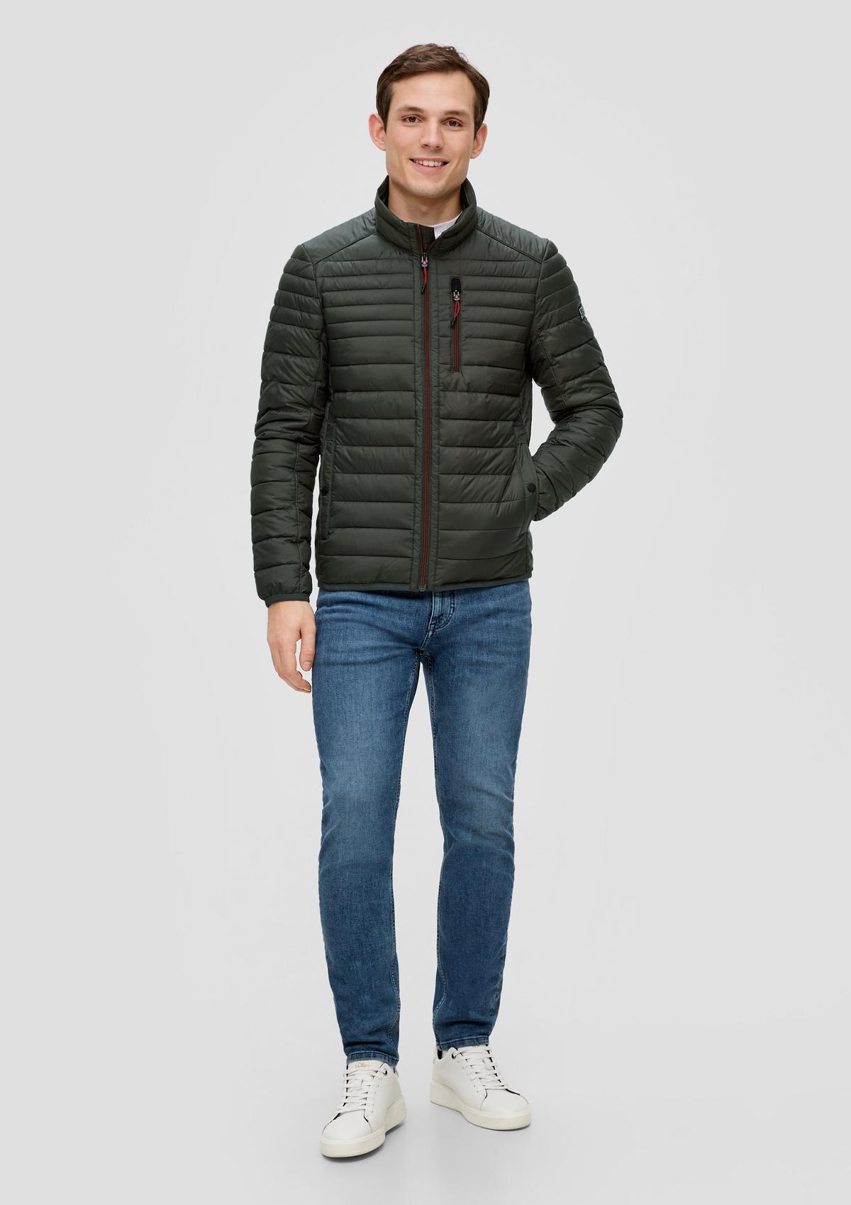 s.Oliver Quilted outdoor jacket with a stand-up collar