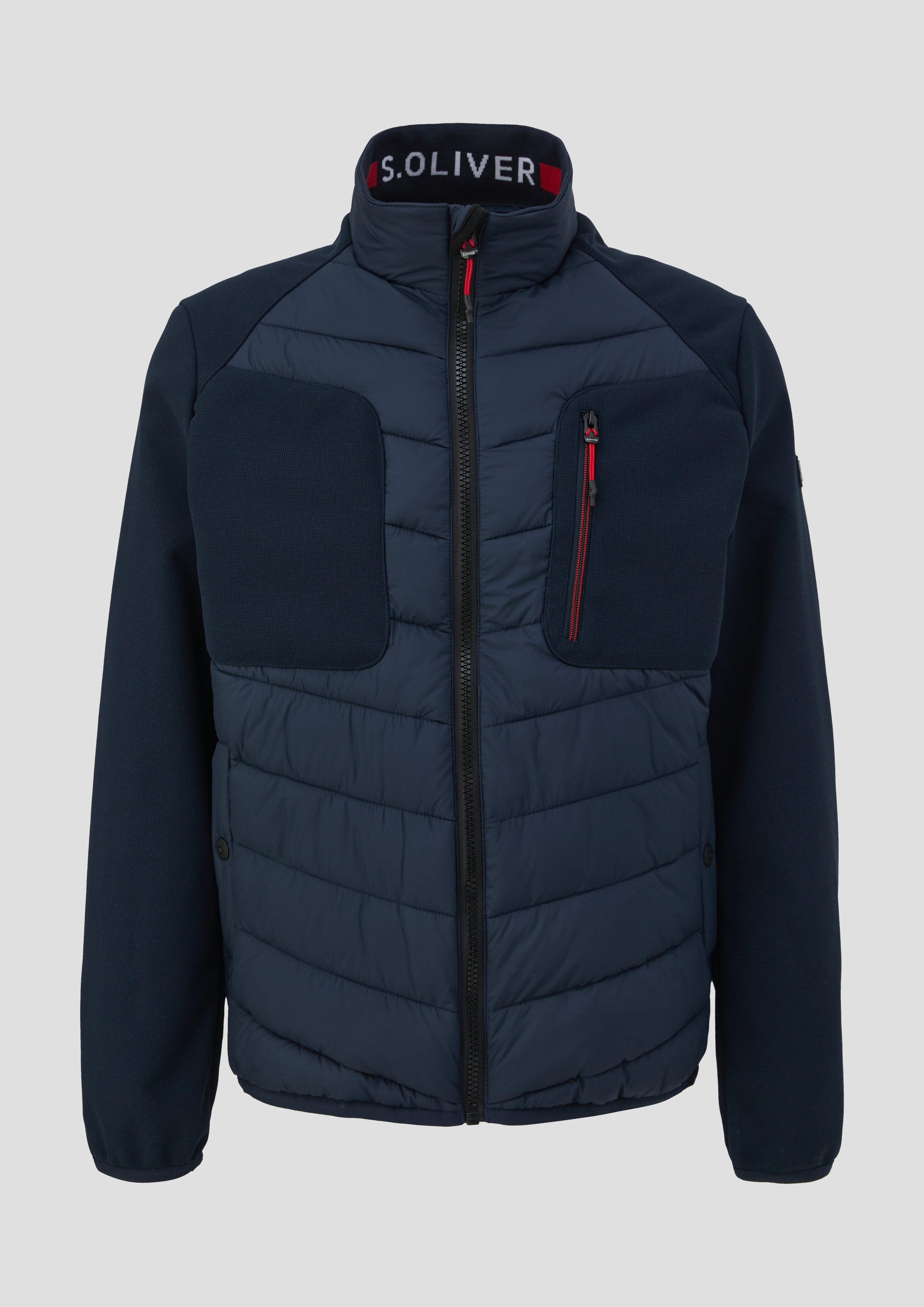 s.Oliver - Softshelljacke mit Kontrastdetails, Herren, blau