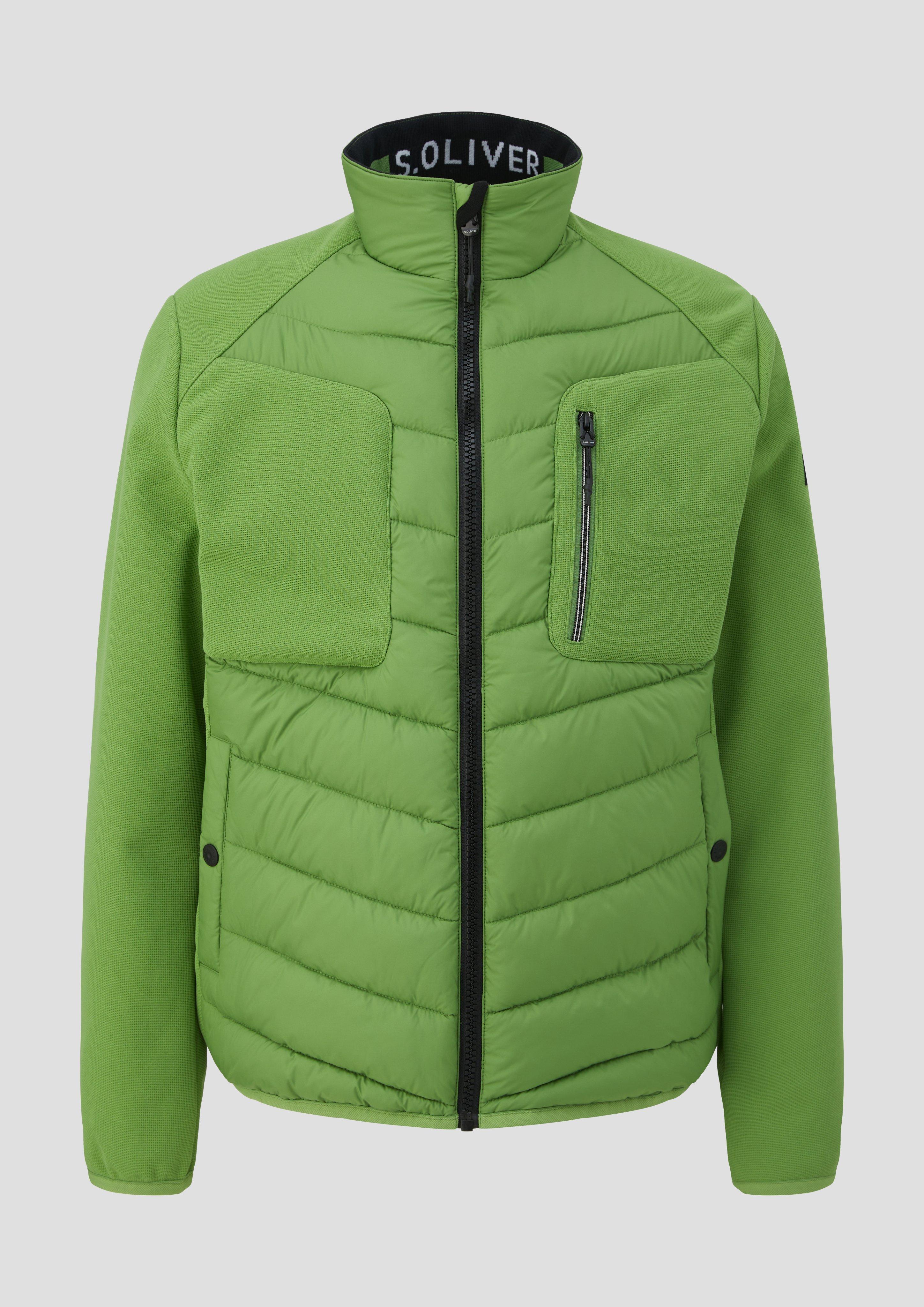 s.Oliver - Softshelljacke mit Kontrastdetails, Herren, grün