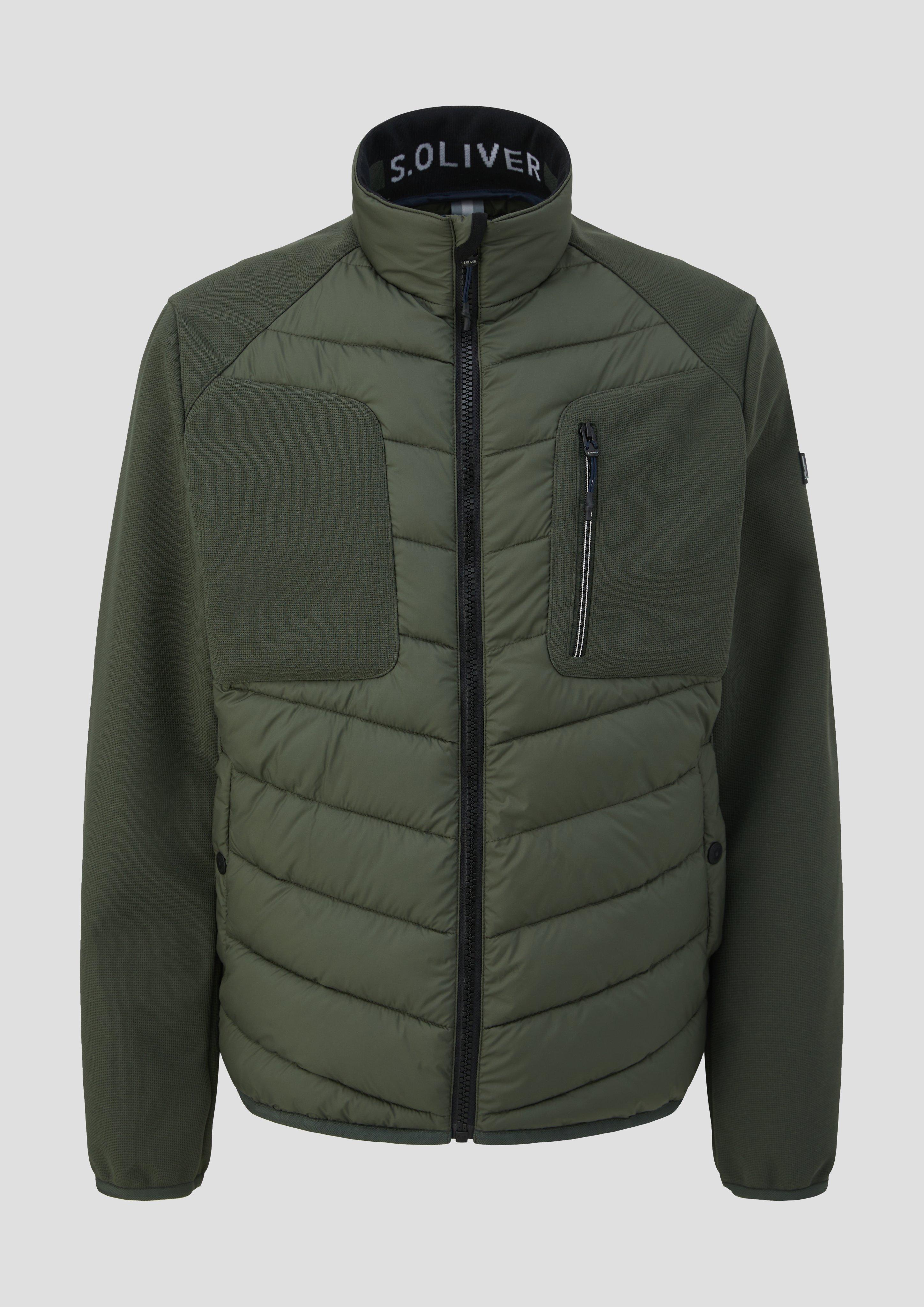 s.Oliver - Softshelljacke mit Kontrastdetails, Herren, Grün