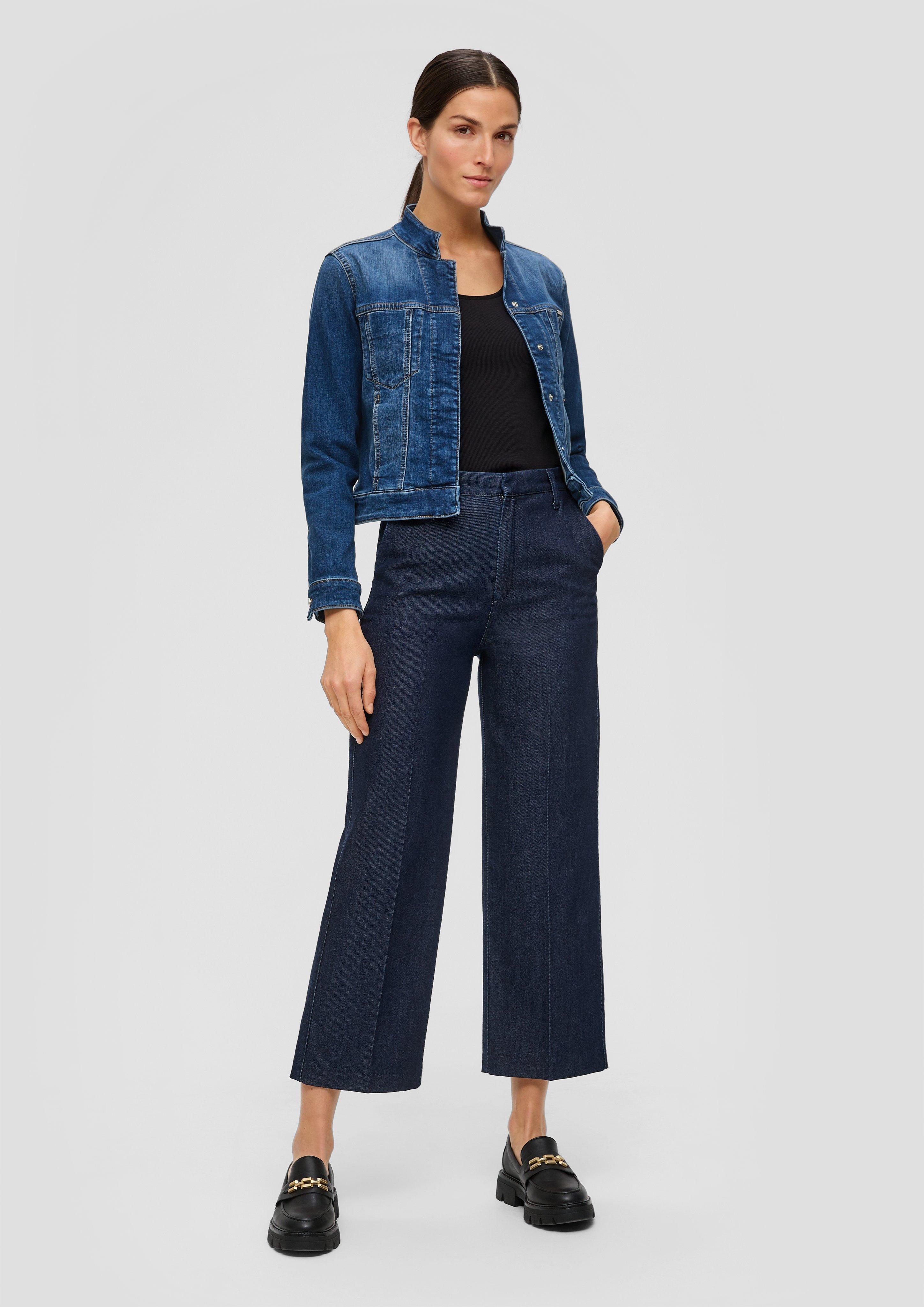Jeansjacke mit Stehkragen - dunkelblau | s.Oliver