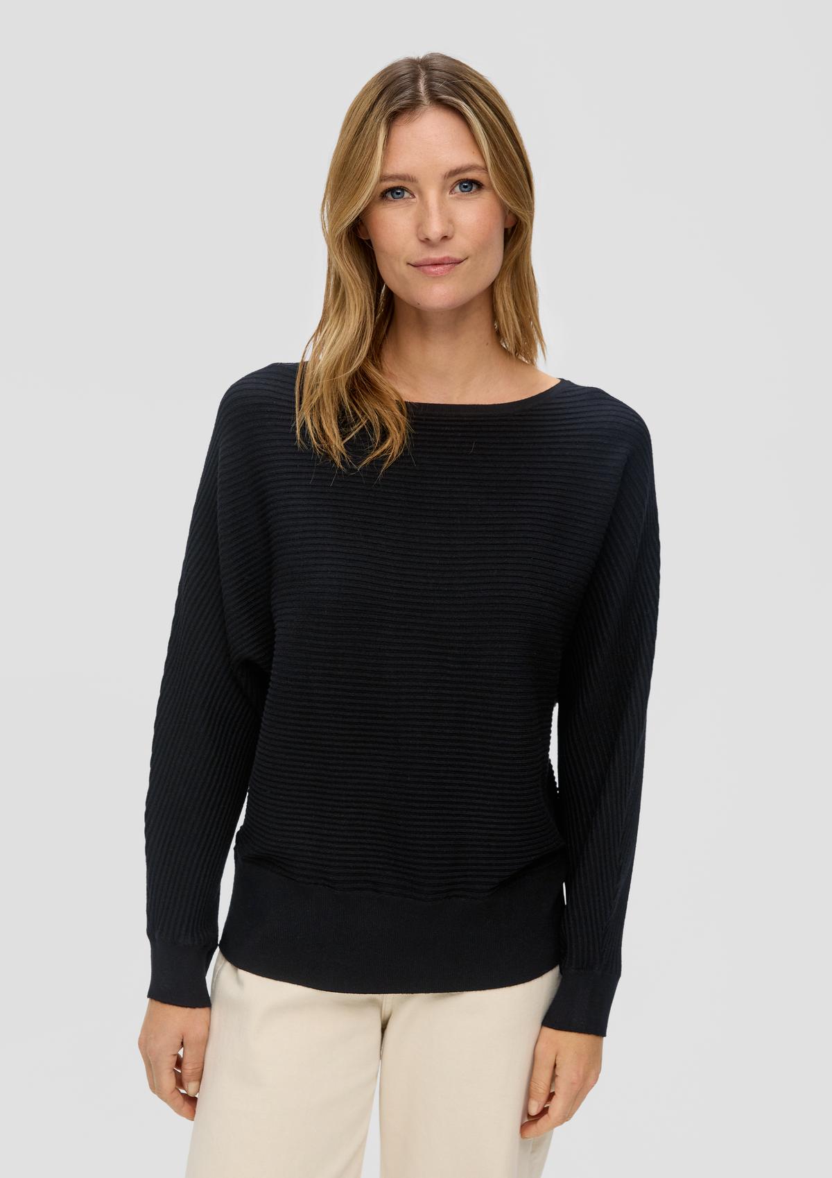 s.Oliver Knitted jumper with batwing sleeves