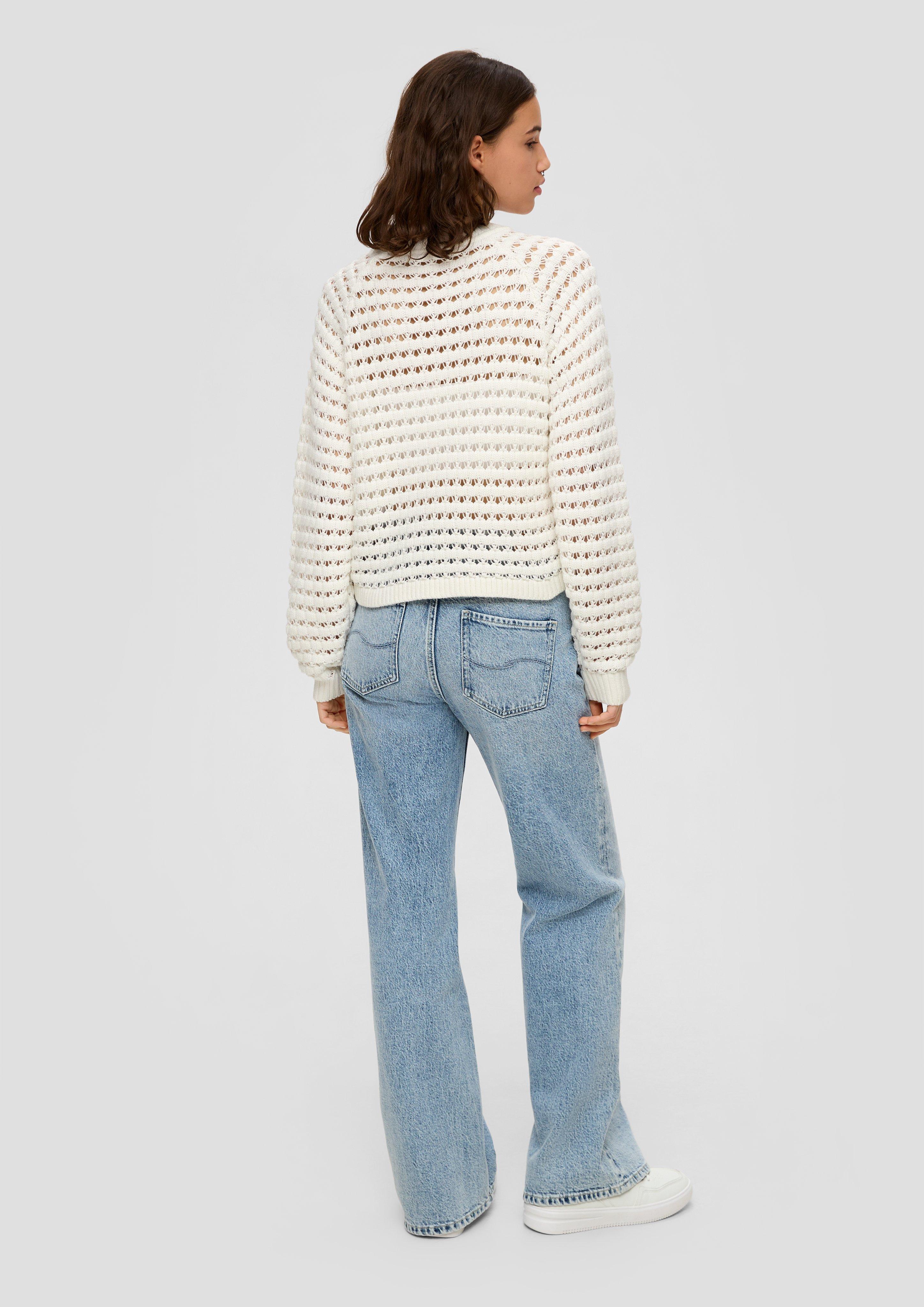 Langarm-Pullover Mit Glitzersteinchen In Beige-meli Produktbild-Vorschau 8
