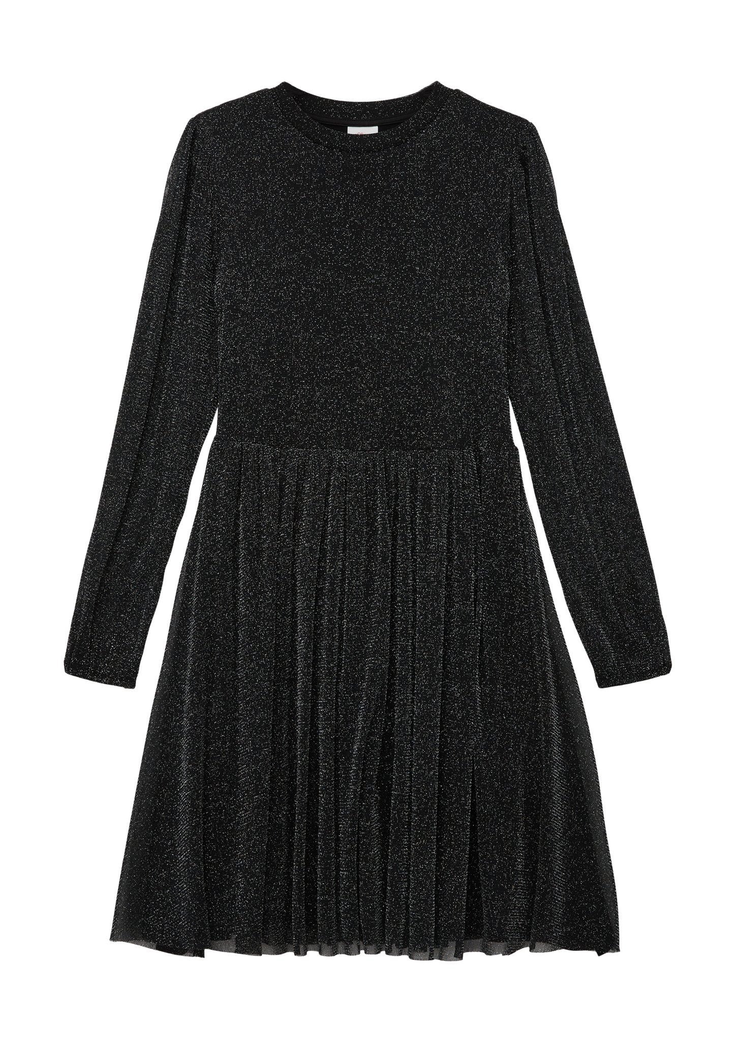 s.Oliver - Meshkleid mit Glitzergarn, Mädchen, schwarz