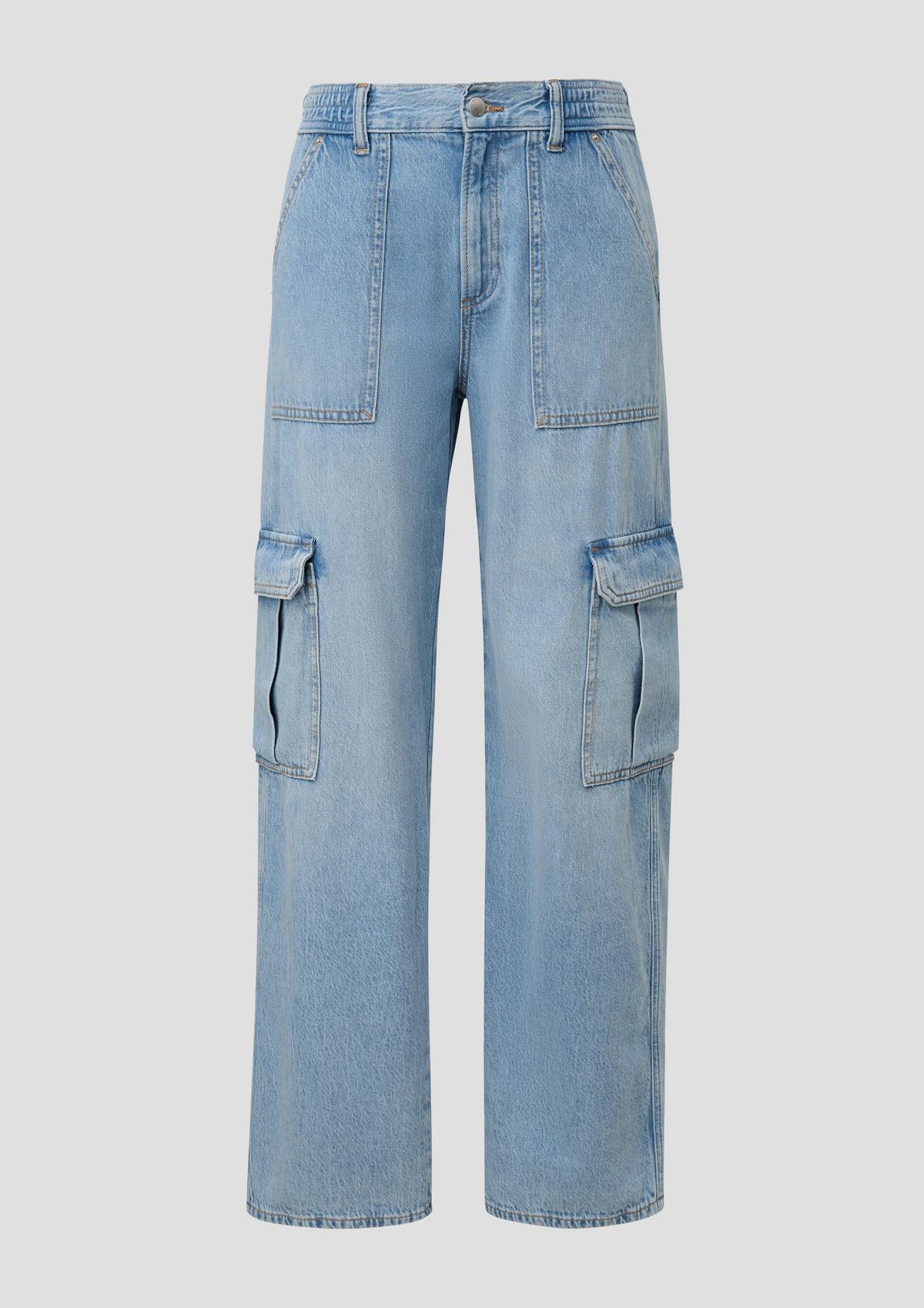 s.Oliver Jeans hlače / kroj Slim Fit / Mid Rise / široke hlačnice / veliki žepi