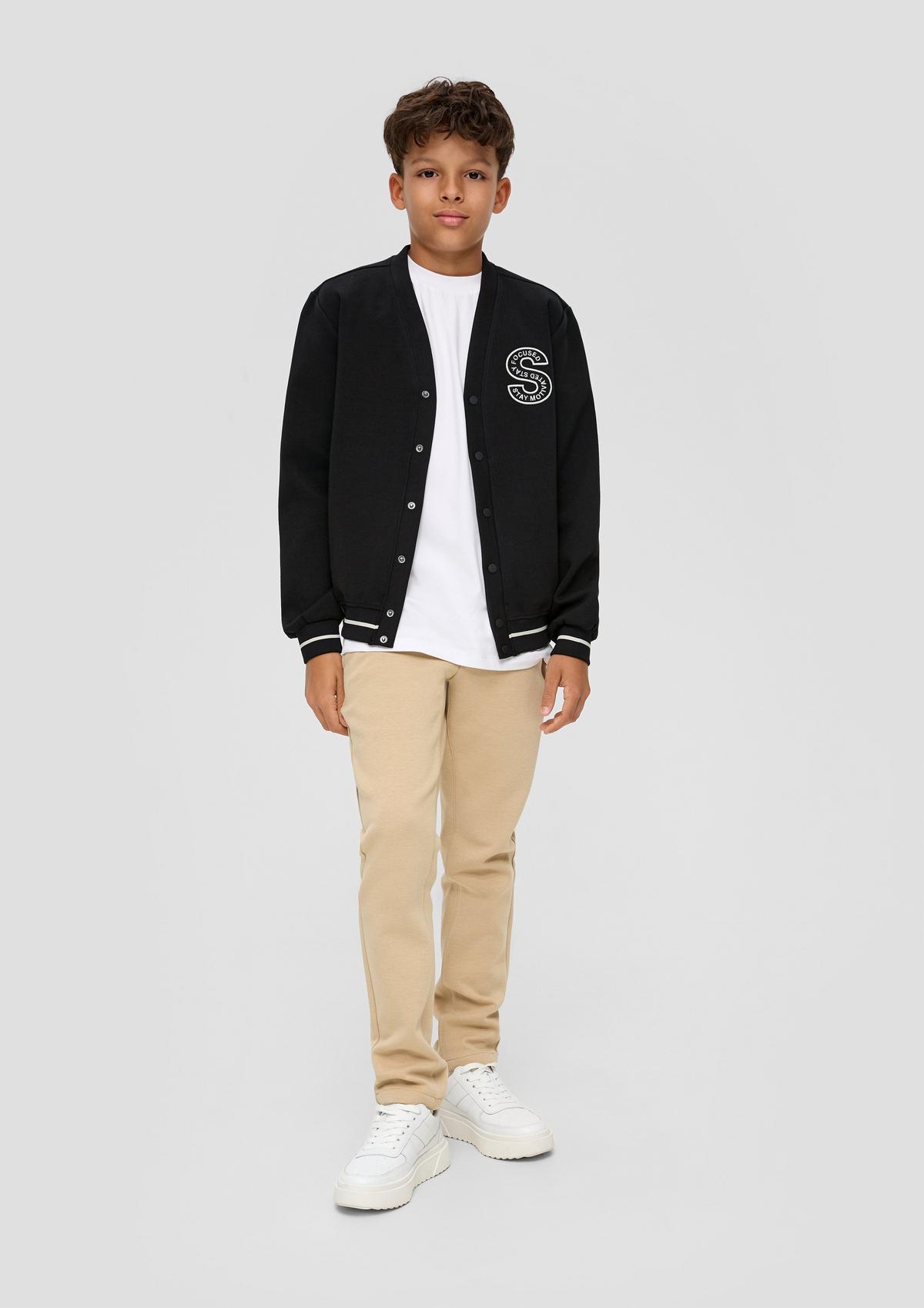 s.Oliver Sweatshirt jacket in a college style