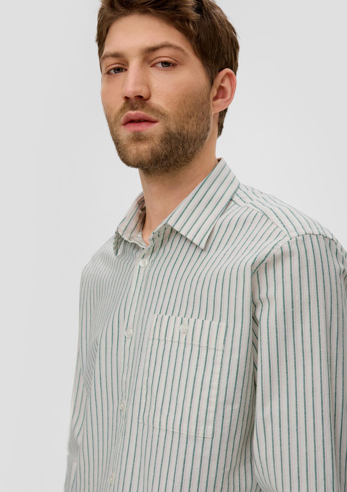 s.Oliver Overhemd met lange mouwen en under-buttondownkraag