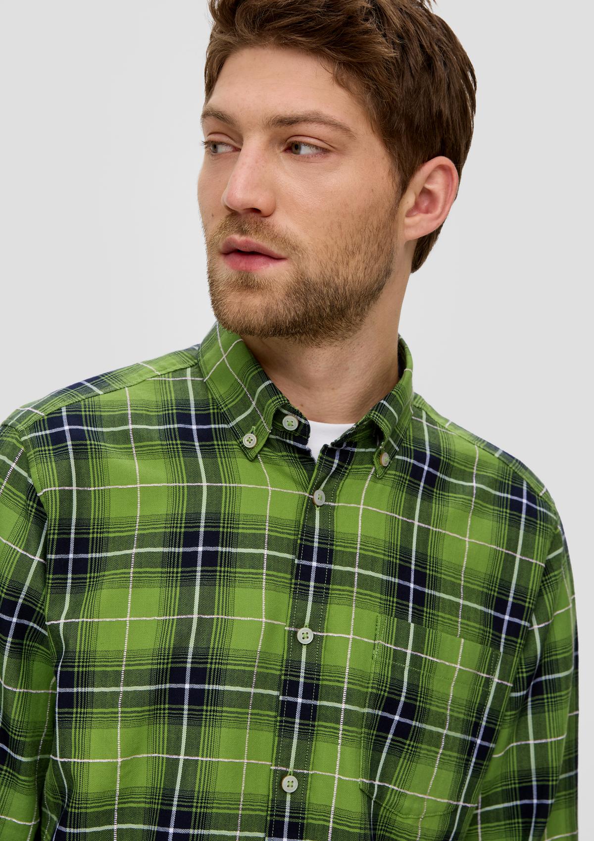 s.Oliver Regular : Chemise à manches longues et col à pointes boutonnées