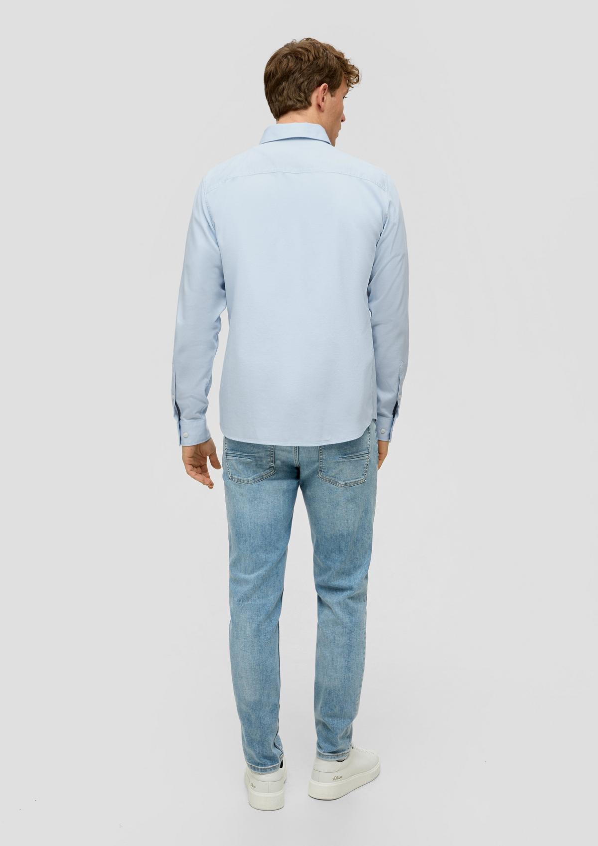s.Oliver Slim: košile s dlouhým rukávem s nakládanou náprsní kapsou