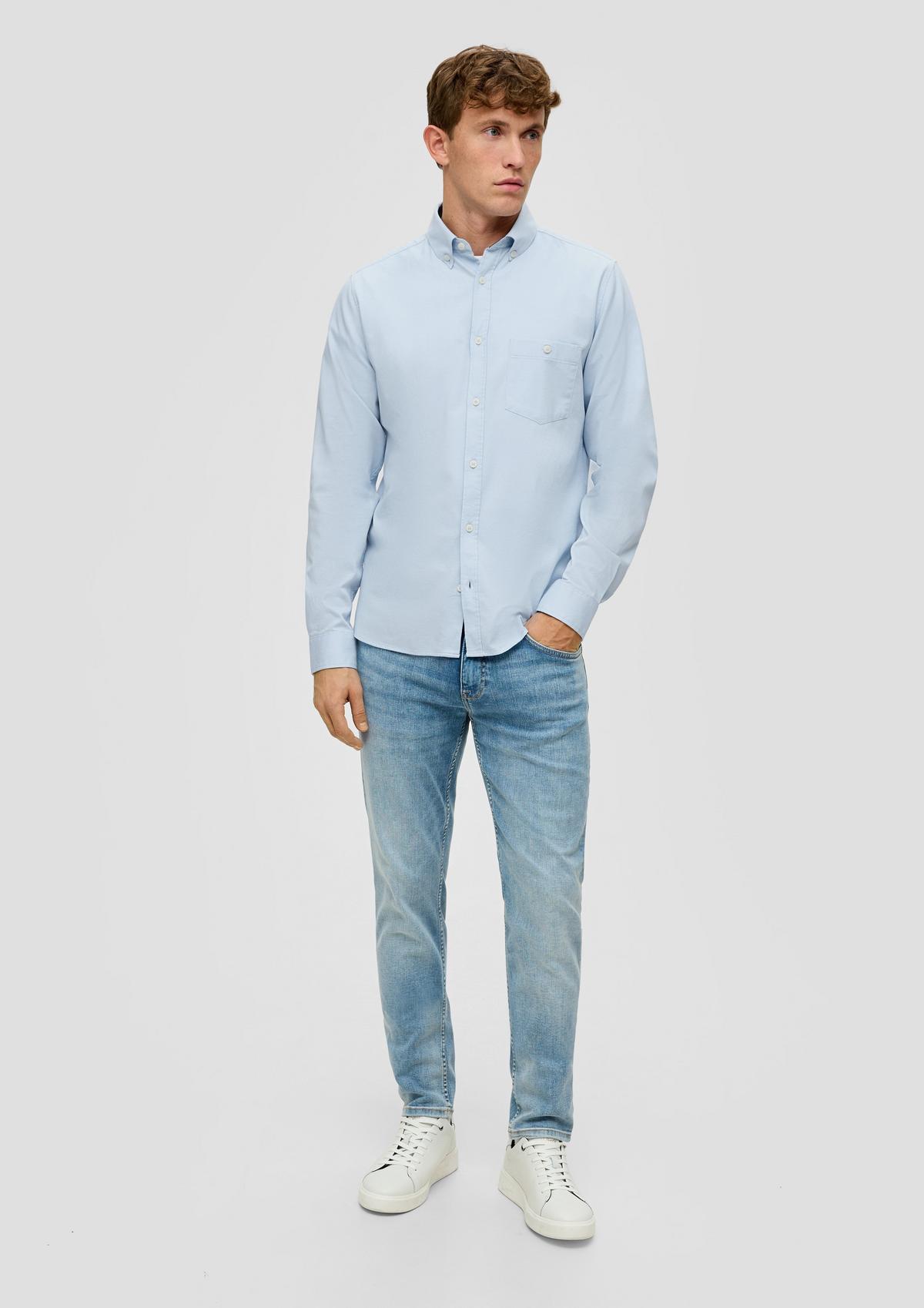 s.Oliver Slim : chemise à manches longues et poche-poitrine plaquée