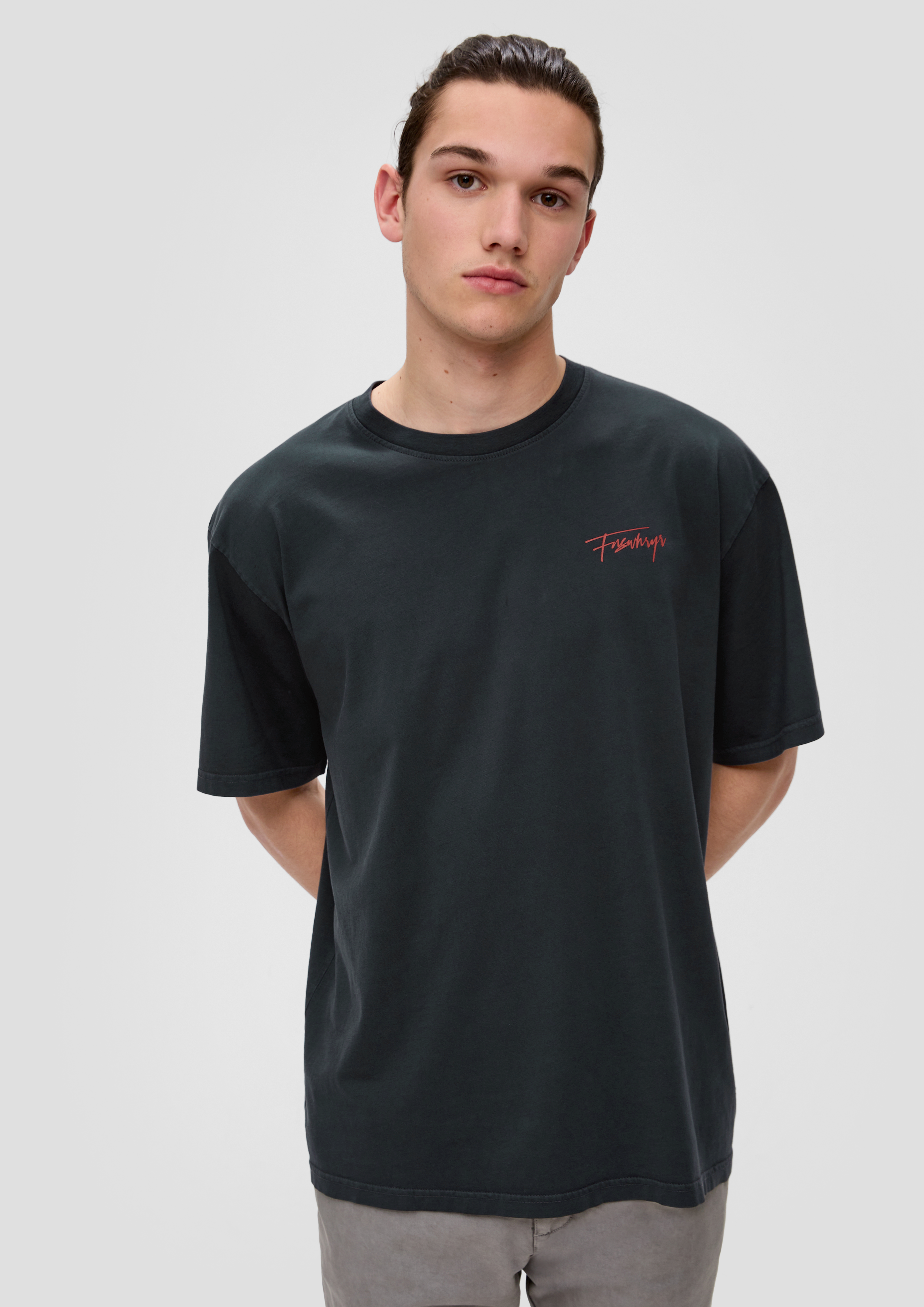 S.Oliver Herren T-Shirt Aus Baumwolle – Klassisches Rundhals-Shirt