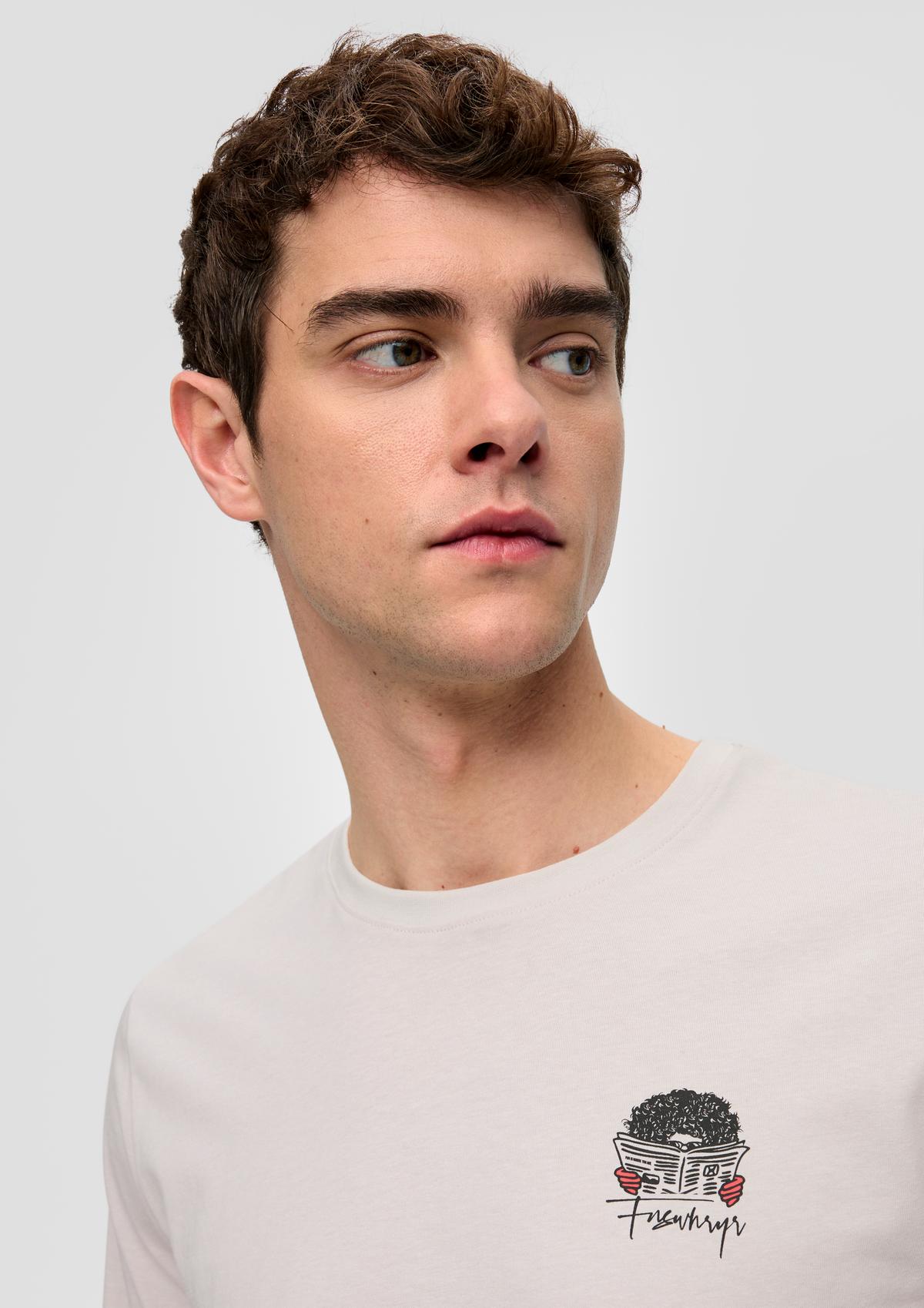 s.Oliver T-shirt à manches longues à imprimé dans le dos