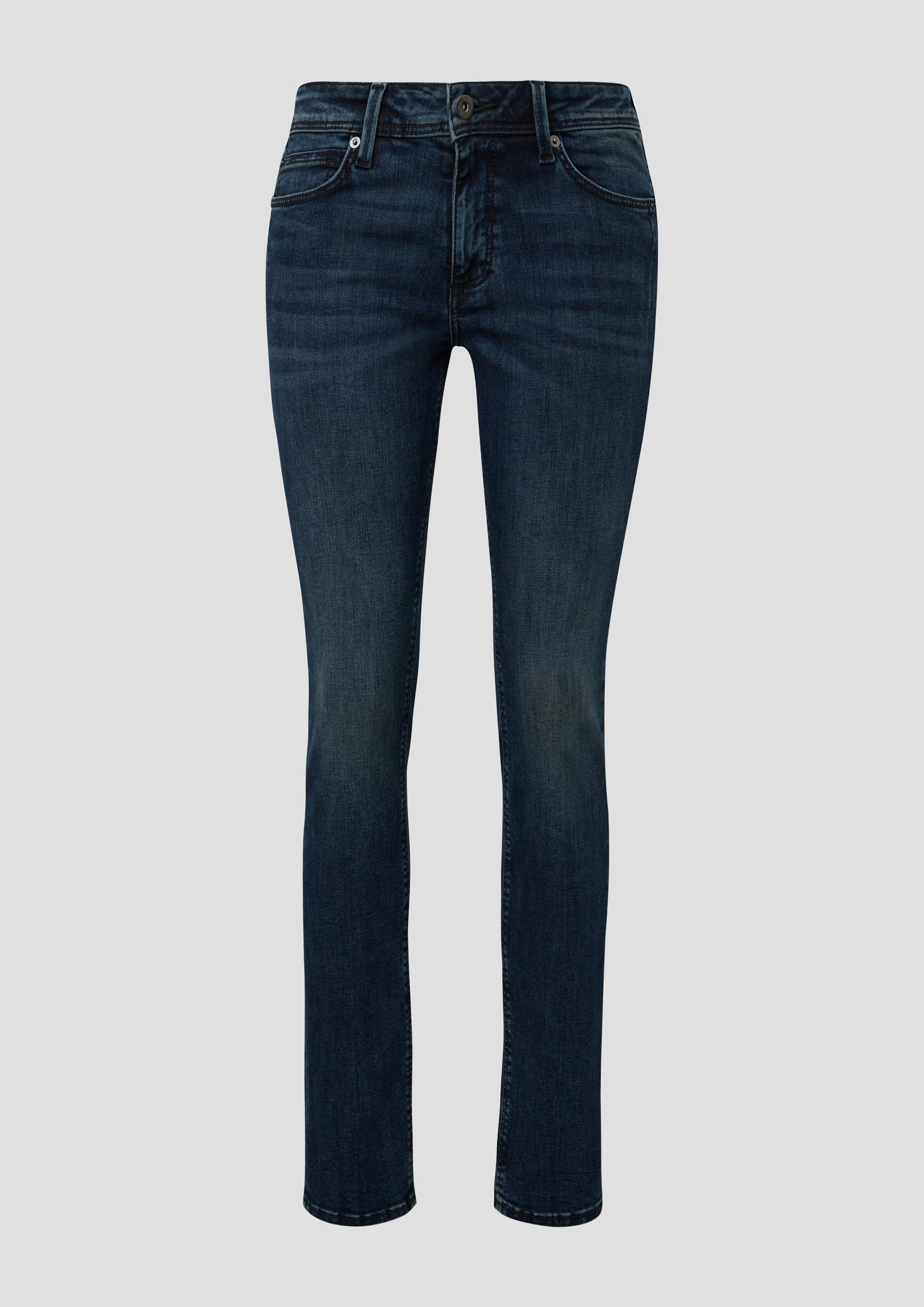 QS - Jeans Sadie/ Skinny Fit / Mid Rise / Skinny Leg, Damen, blau