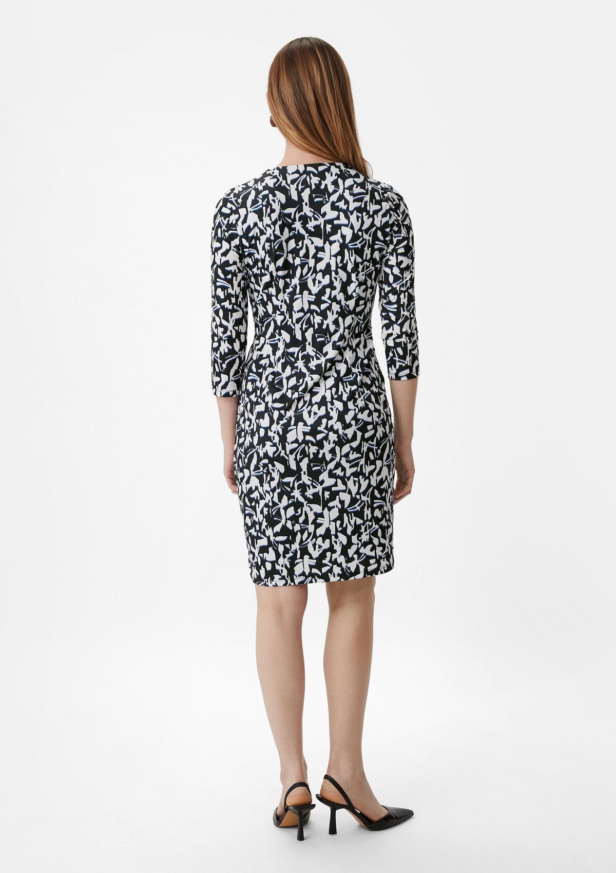 comma Wrap-over dress with an all-over print
