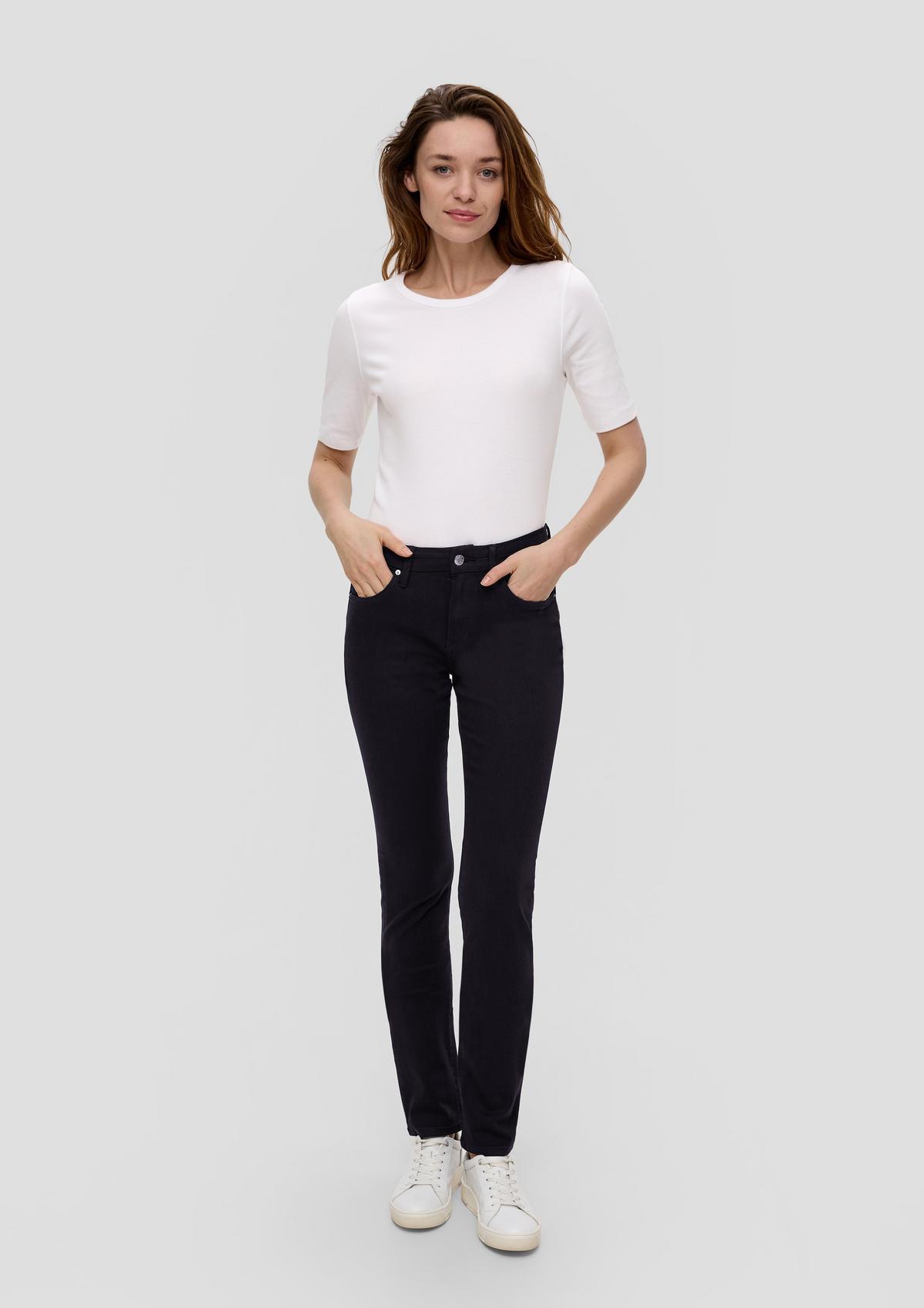 s.Oliver Jeans hlače Betsy / kroj Slim Fit /Mid Rise / ozke hlačnice