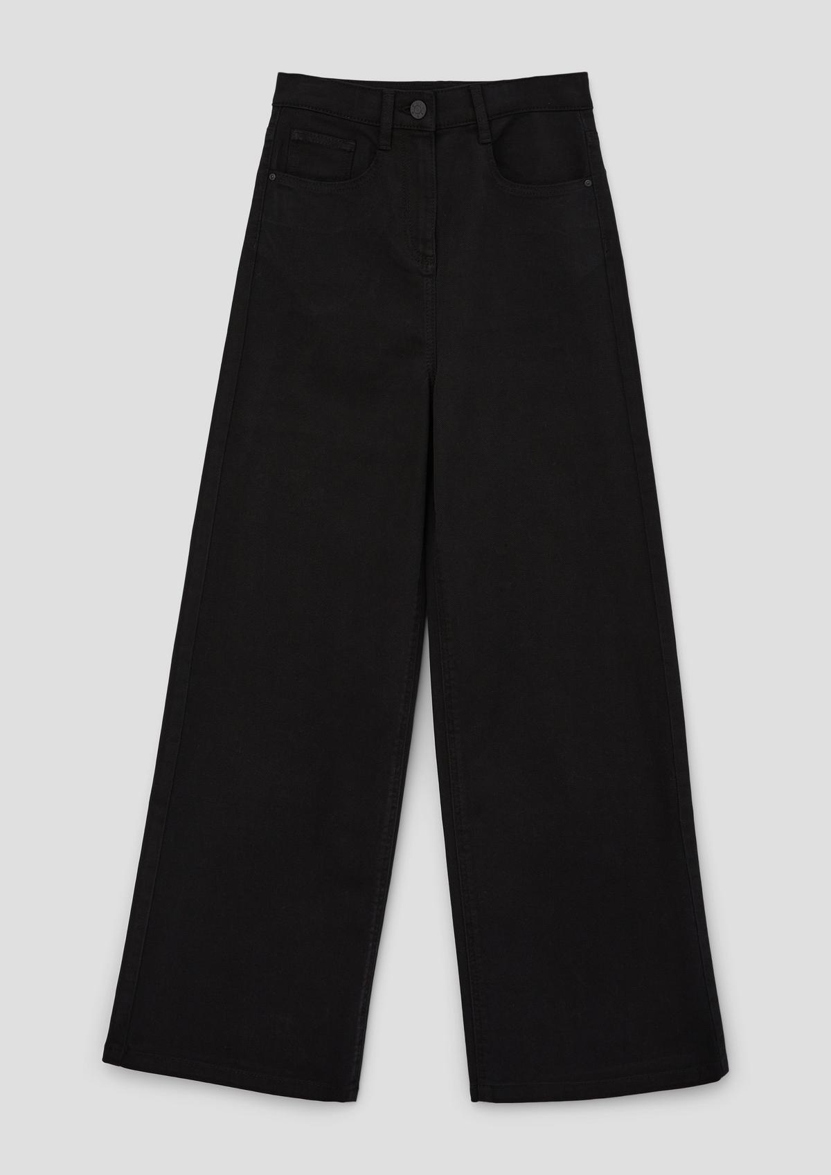 s.Oliver Loose fit: wide-leg twill trousers