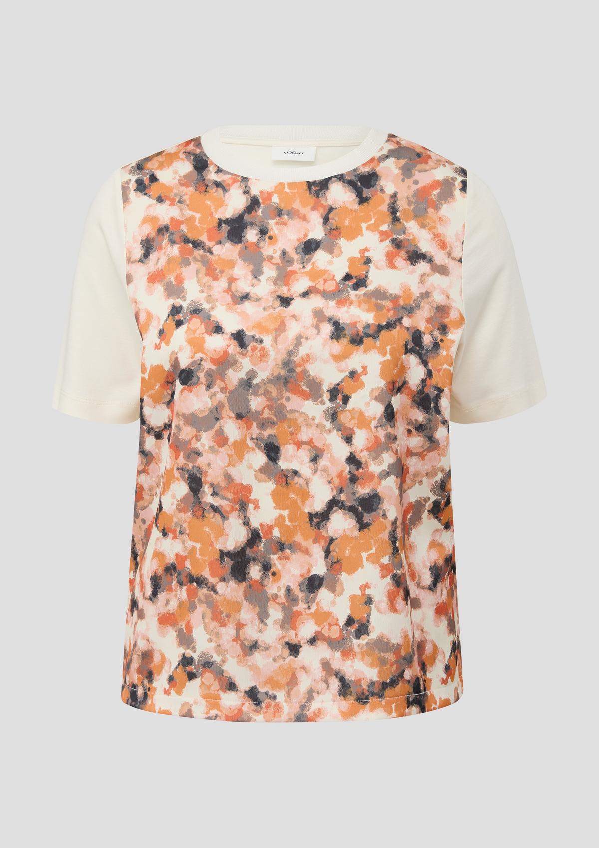 s.Oliver T-shirt in blended fabric