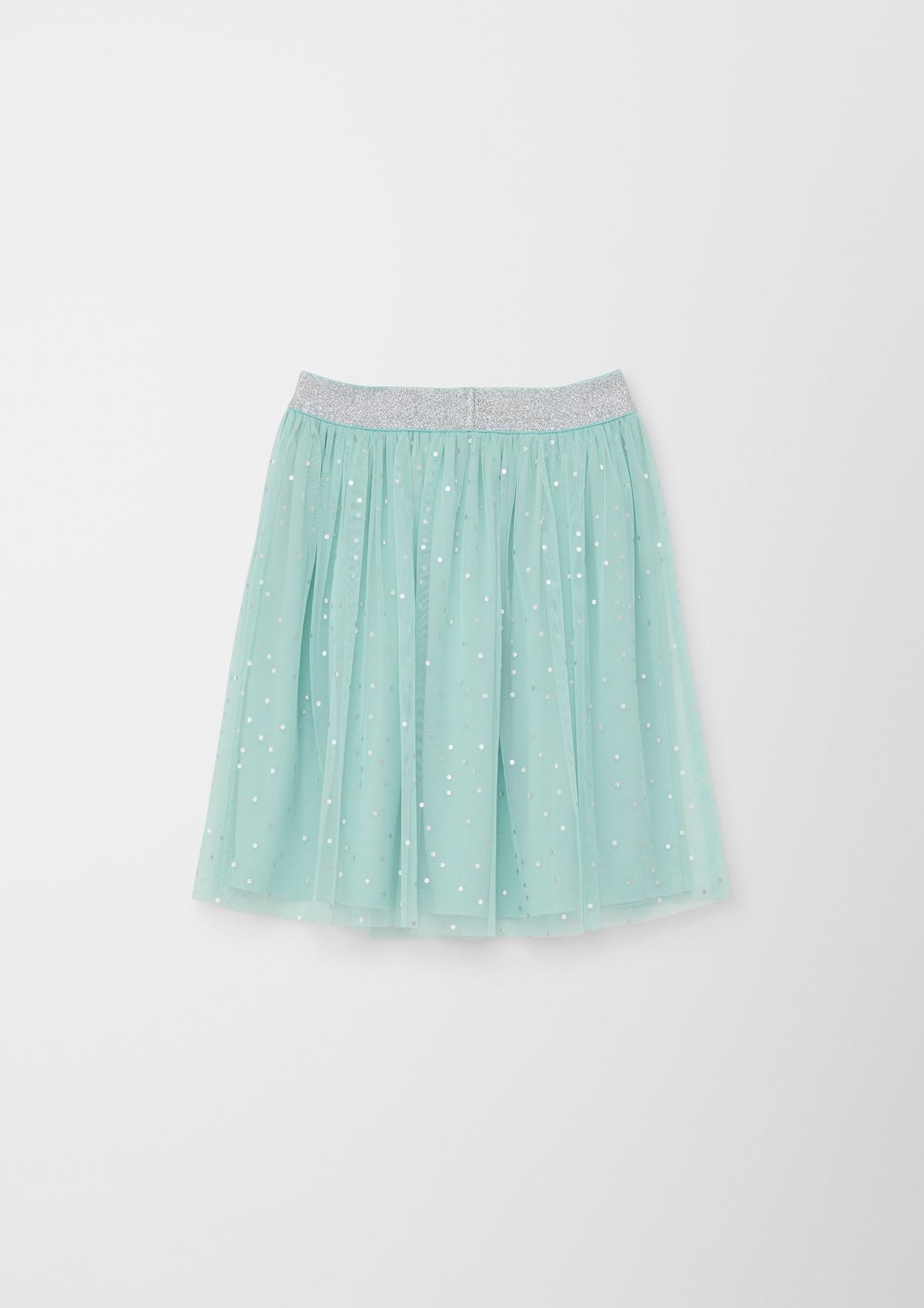 s.Oliver Skirt with a mesh layer