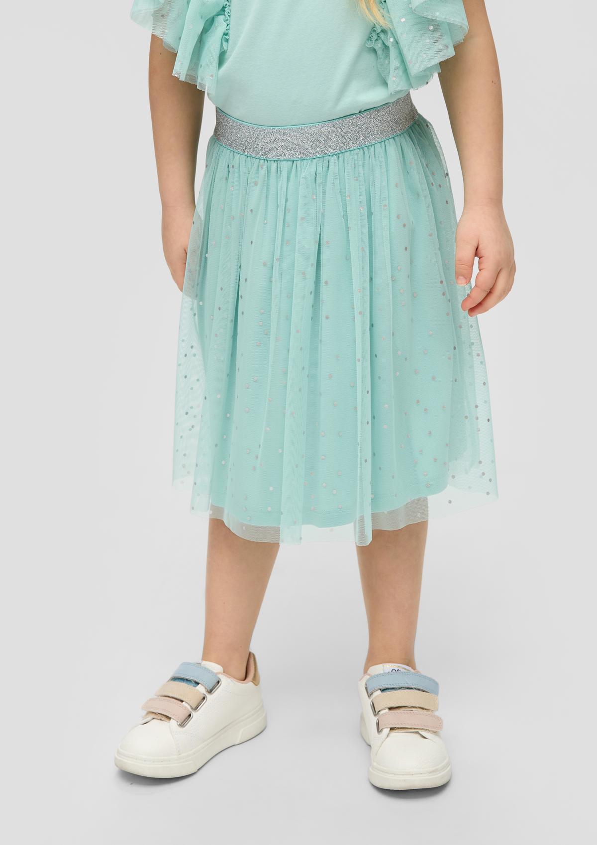 s.Oliver Skirt with a mesh layer