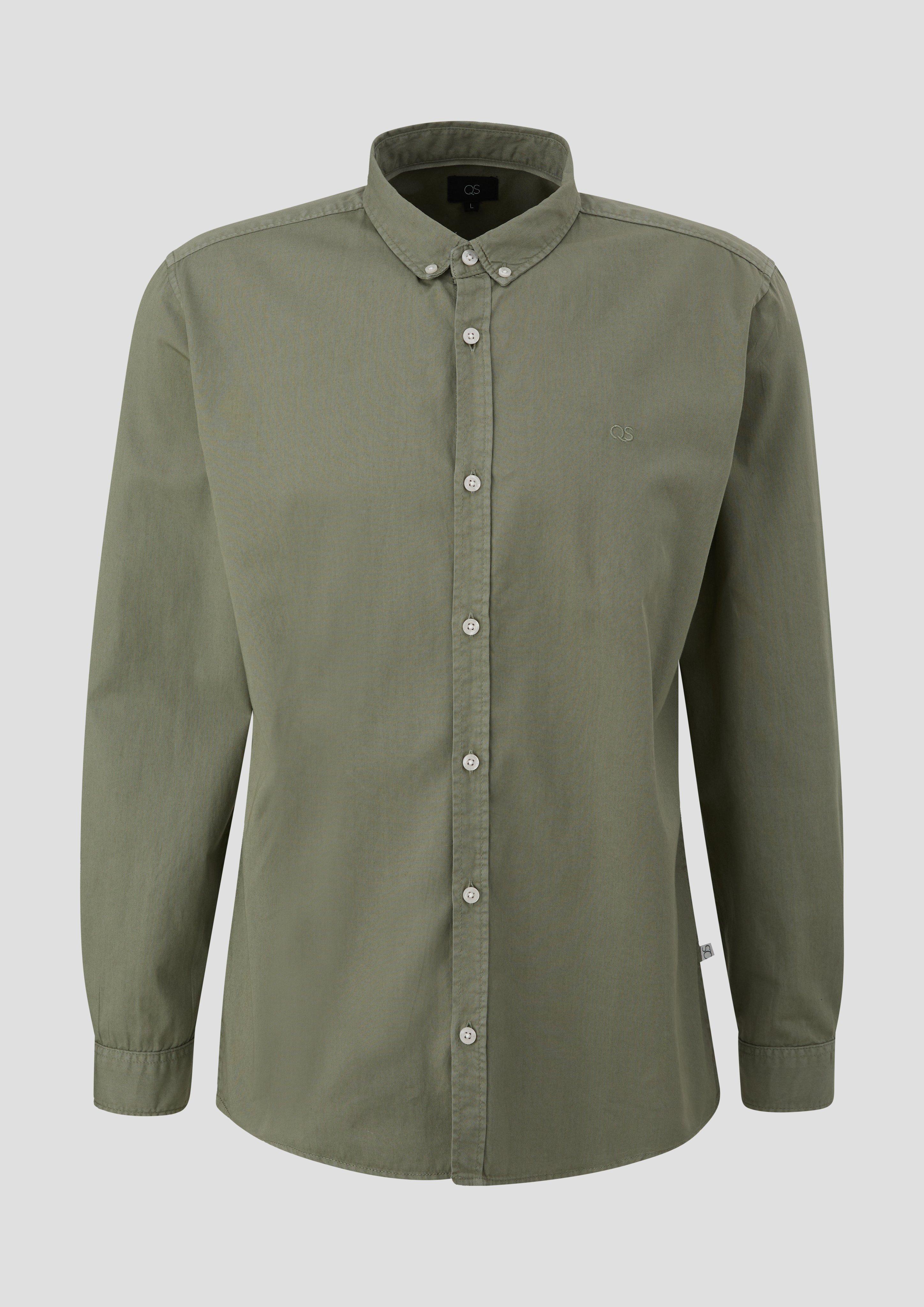 Langarmhemd aus Twill - olivgrün | s.Oliver