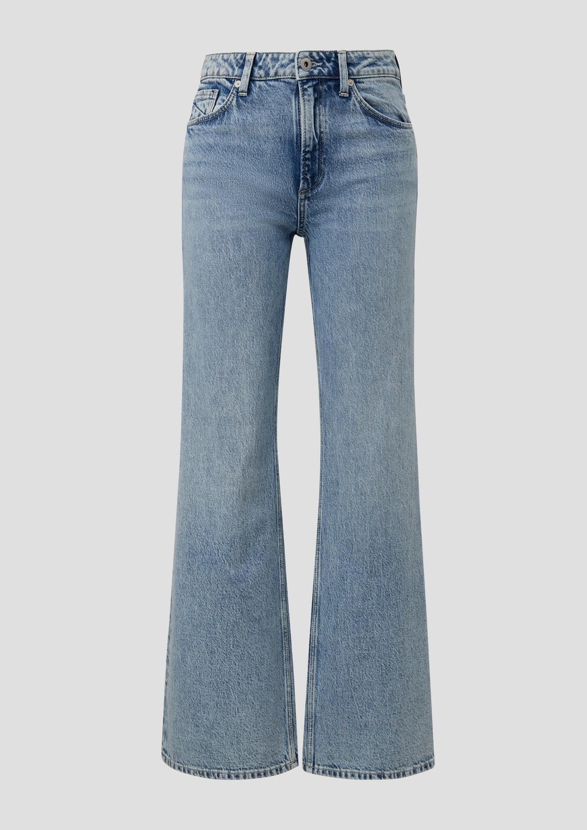 s.Oliver Catie jeans / slim fit / high rise / wide leg / acid wash