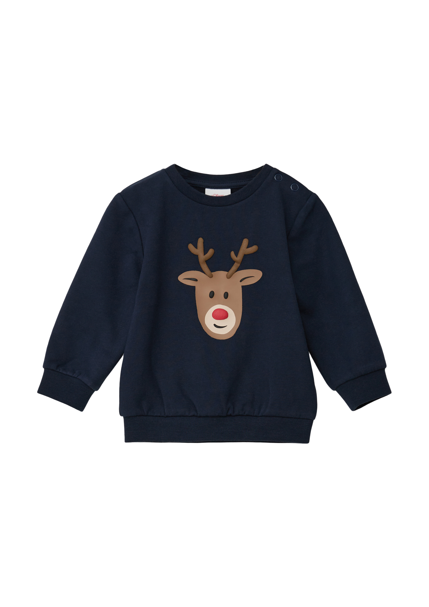 s.Oliver - Sweatshirt mit gummiertem Print, Babys, blau