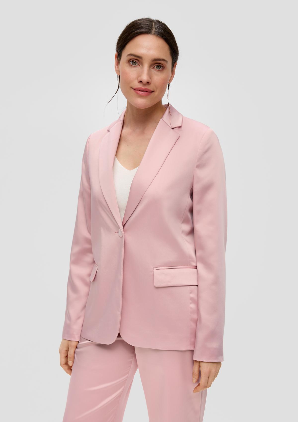 Blazer with a smooth texture