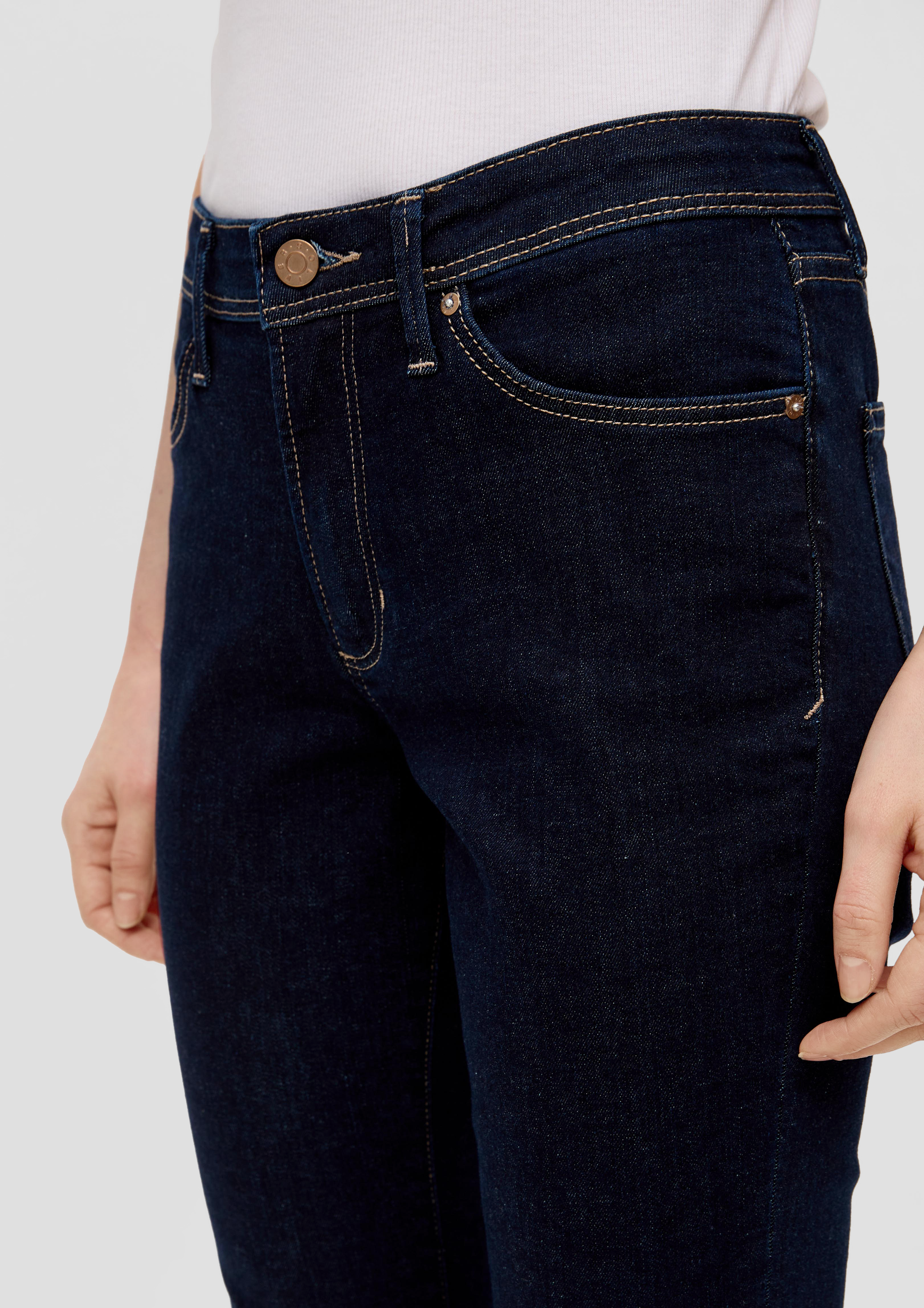 S.Oliver Jeans Capri Betsy - Donna - Slim Fit - Vita Media - Gamba Stretta - Colore Estivo