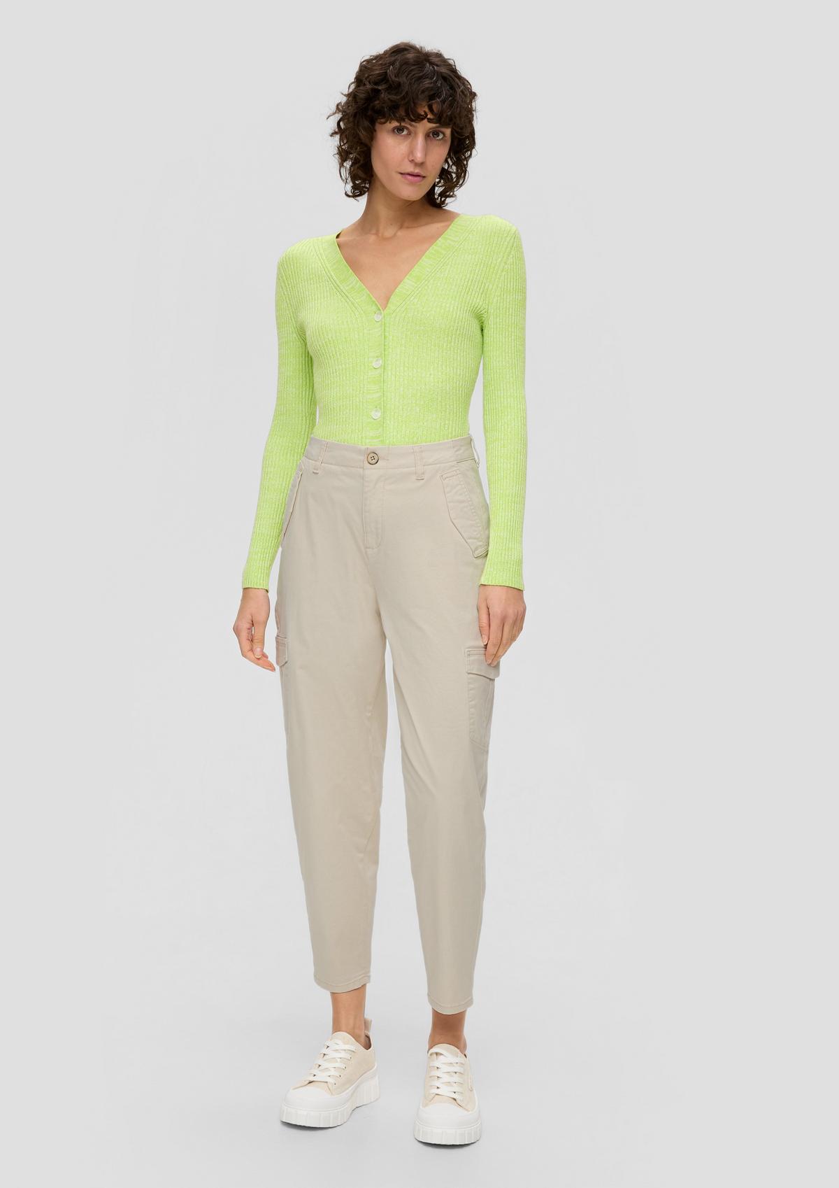 s.Oliver Relaxed : pantalon taille super haute
