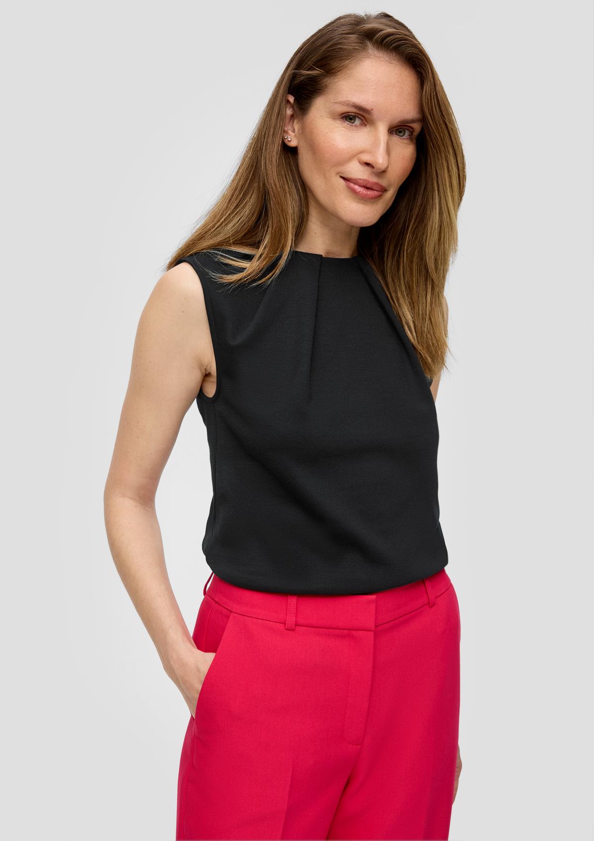 s.Oliver Sleeveless jersey blouse
