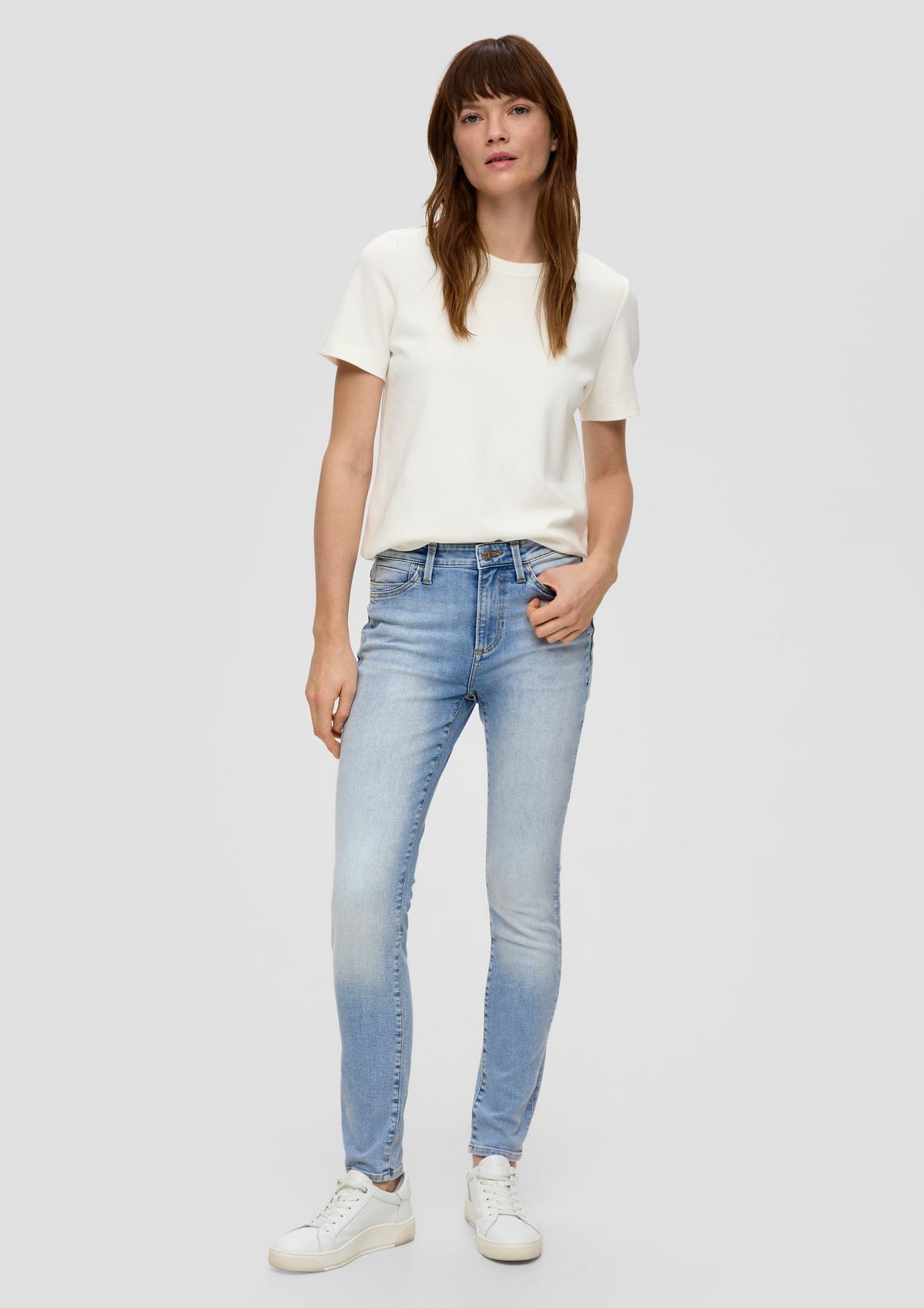 Izabell jeans / skinny fit / mid rise / skinny leg - stone