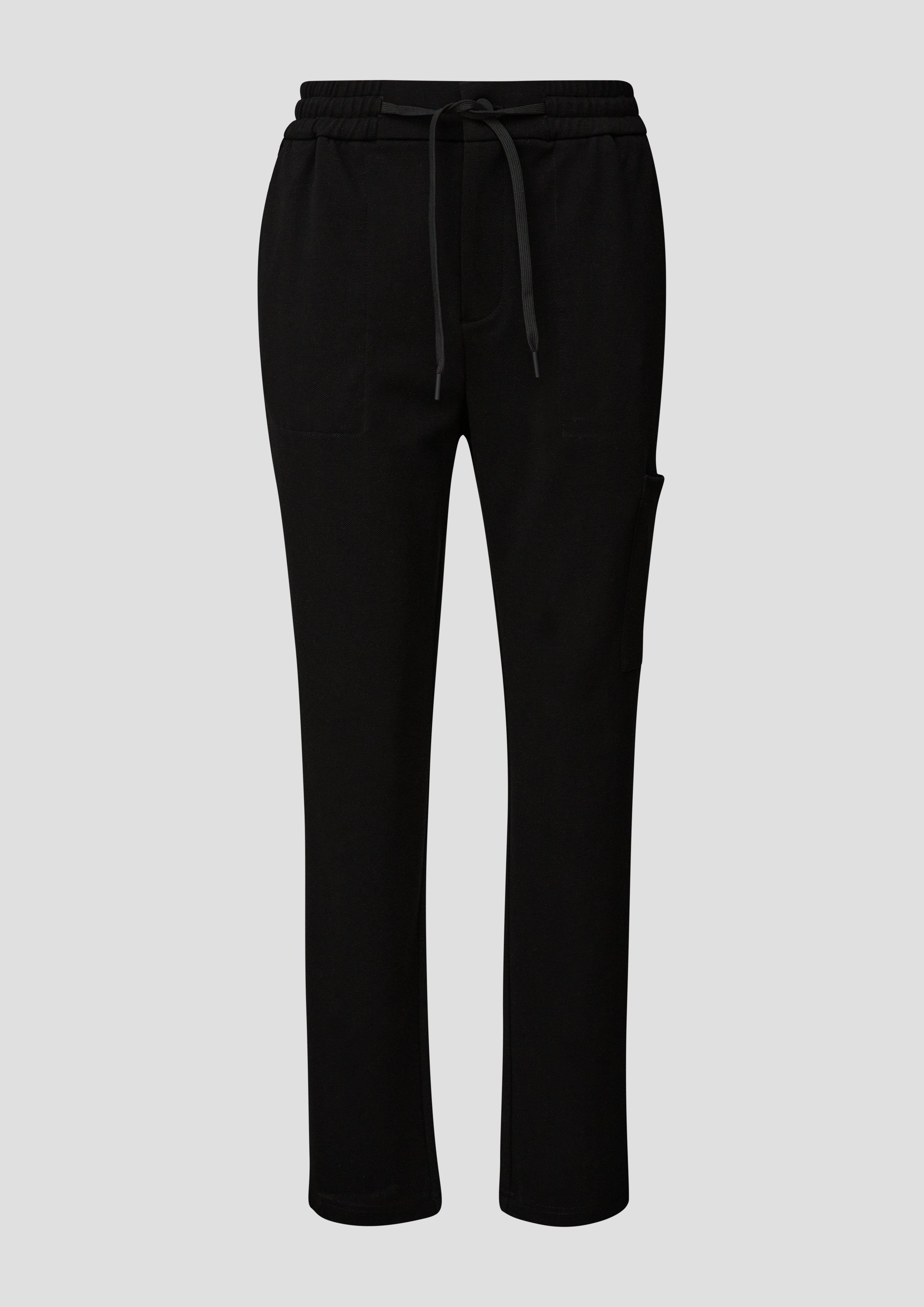 s.Oliver - Relaxed: Joggpants mit Tapered Leg, Damen, schwarz