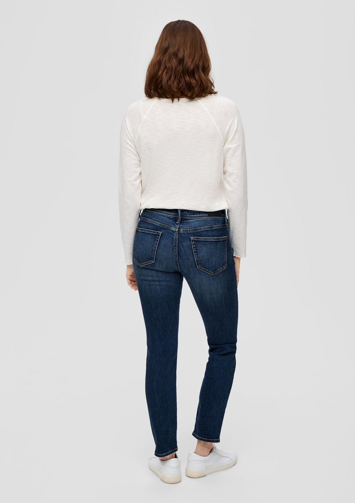 s.Oliver Jeans hlače Betsy/kroj Slim Fit/Mid Rise/ozke hlačnice