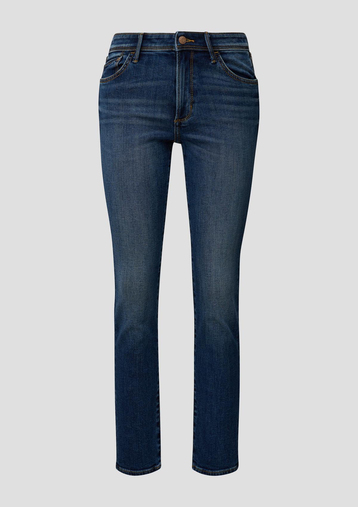 s.Oliver Jeans hlače Betsy/kroj Slim Fit/Mid Rise/ozke hlačnice