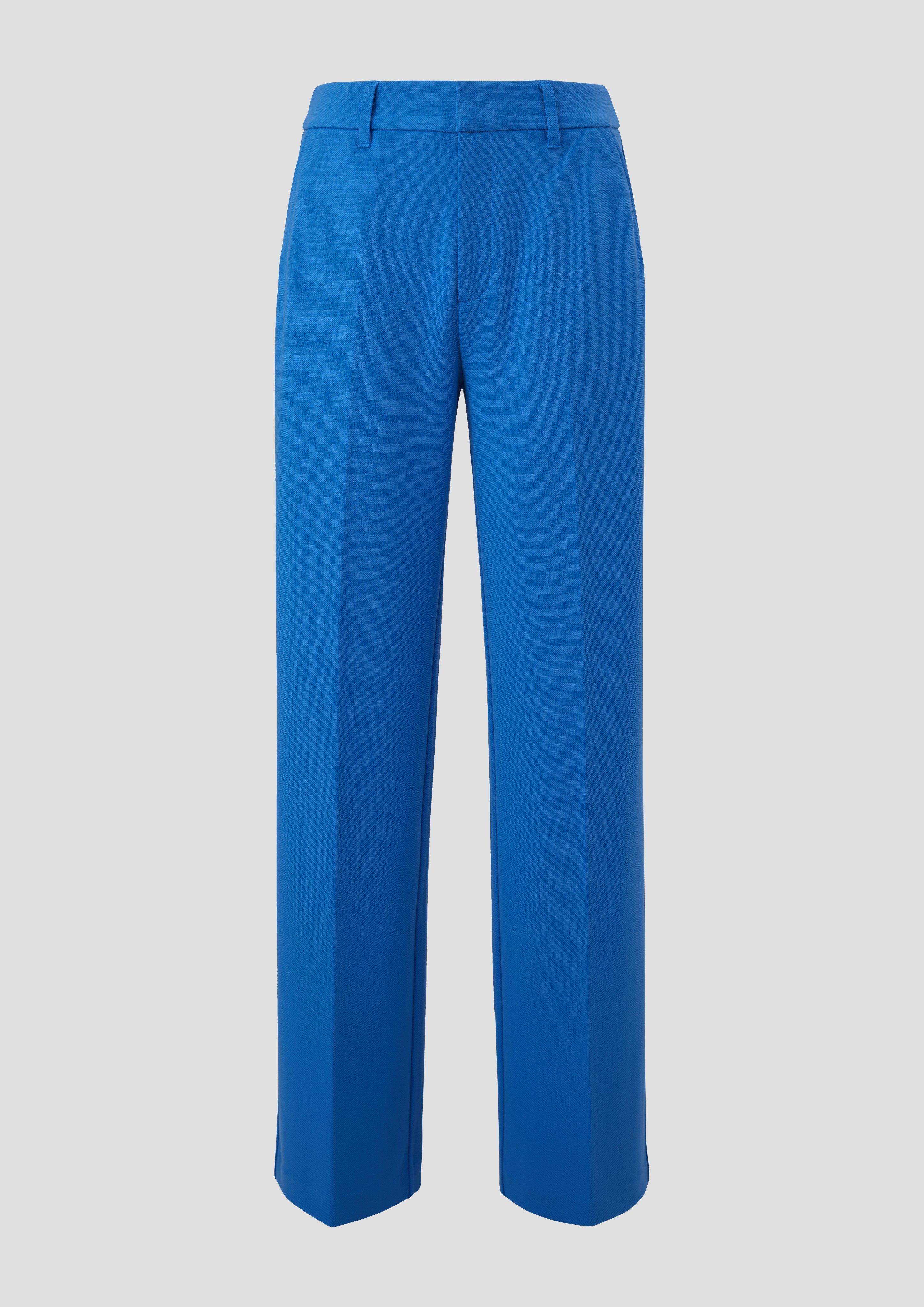 Regular fit: trousers with pressed pleats - royal blue | s.Oliver