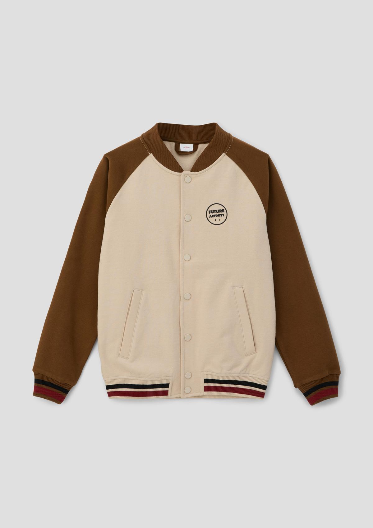 s.Oliver College-style sweatshirt jacket