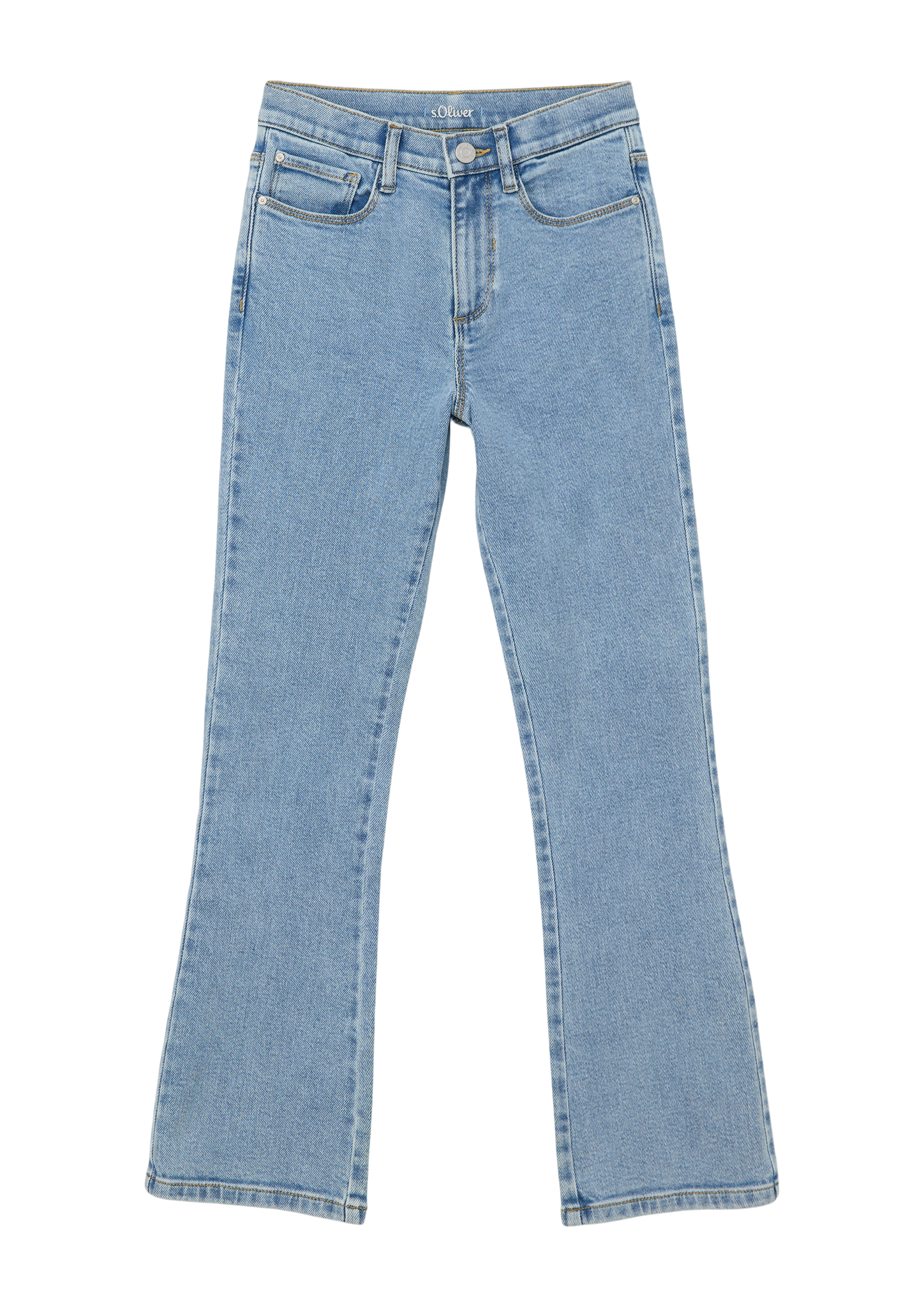 s.Oliver - Jeans / Regular Fit / High Rise / Flared Leg, Mädchen, blau